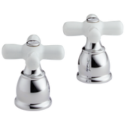 Peerless Other Single Metal Cross Handle Kit with Button and Screw