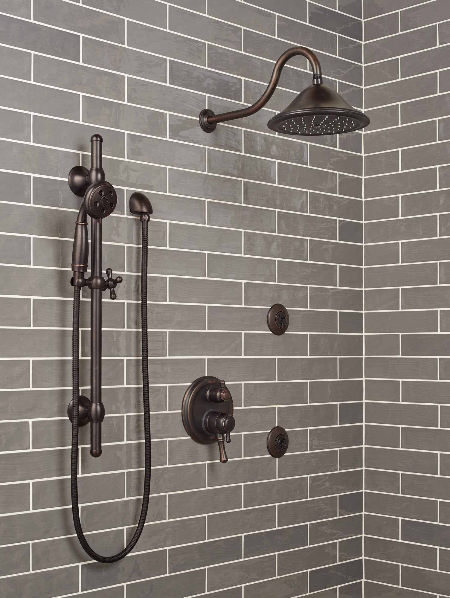Delta Cassidy® Traditional 2-Handle Monitor® 17 Series Valve Trim with 6-Setting Integrated Diverter