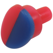Delta Classic Button - Red / Blue