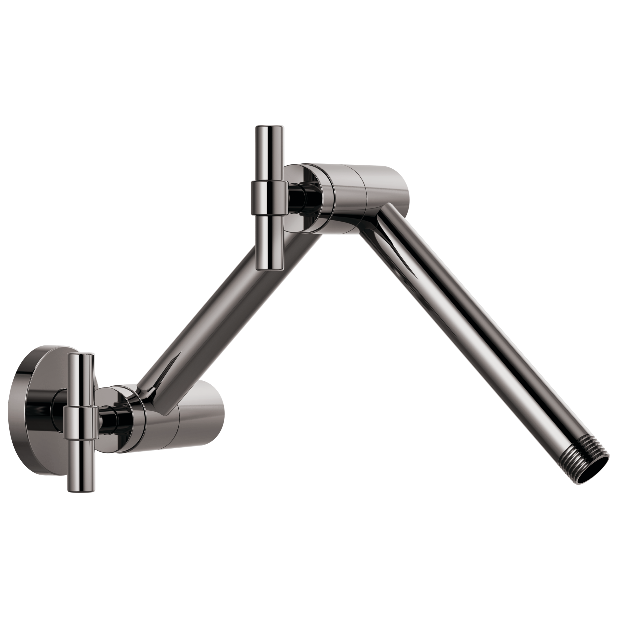 Brizo Essential™ Shower Linear Round Jointed Wall Mount Shower Arm And Flange