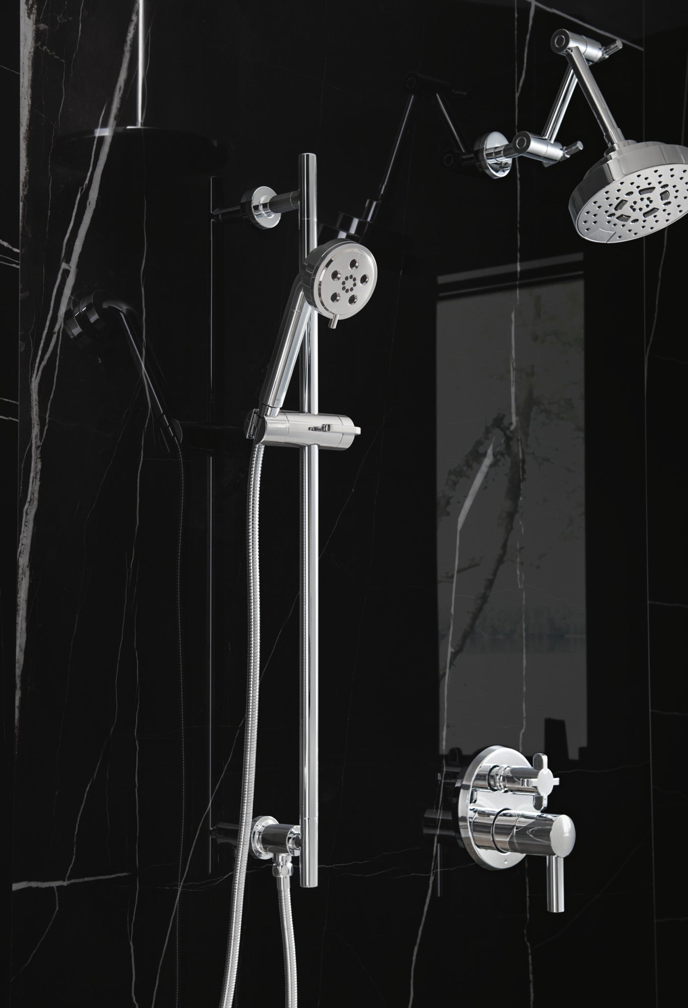 Brizo Odin® Pressure Balance Valve with Integrated 6-Function Diverter Trim - Less Handles