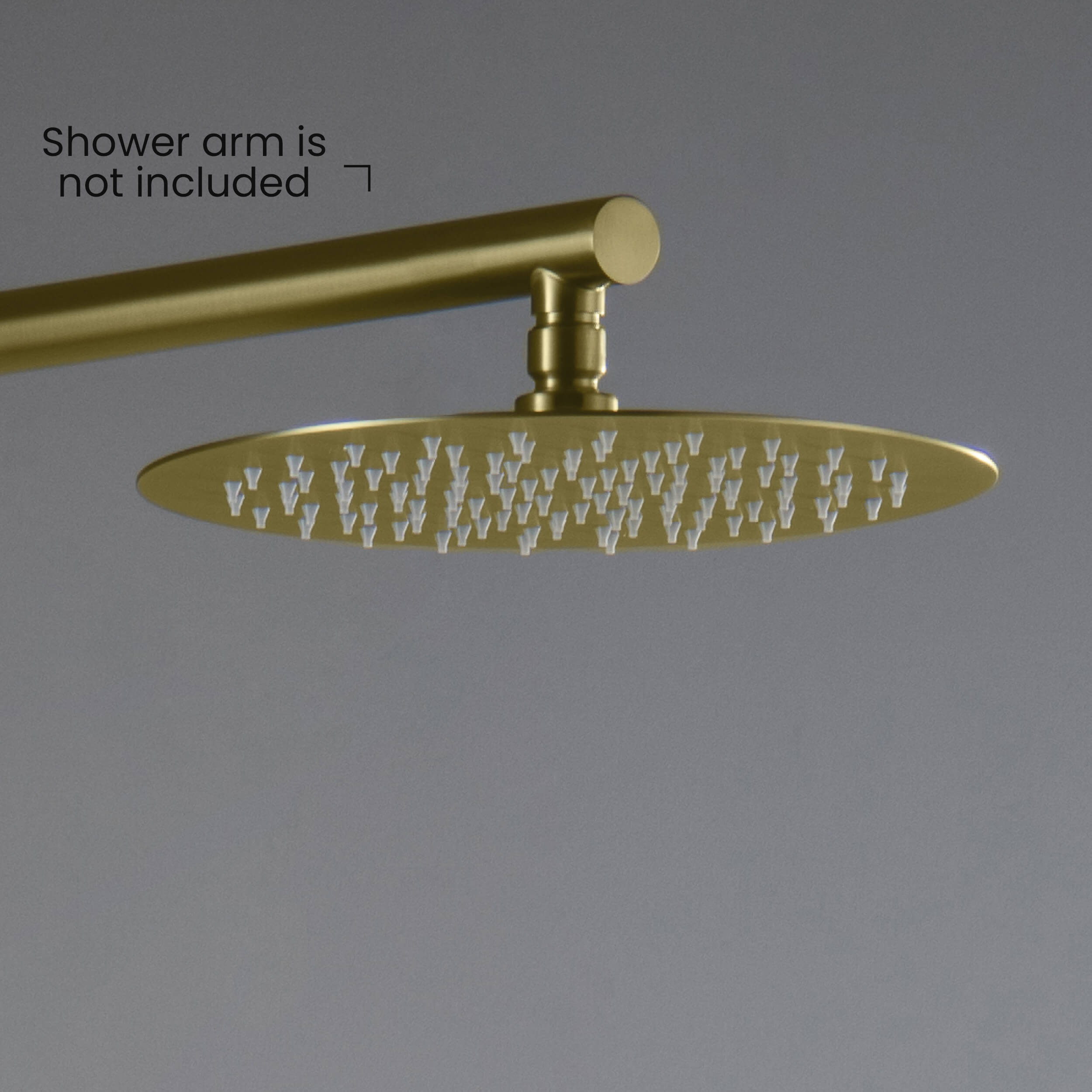 Halo 10" Metal Rain Shower Head 2mm Ultra Thin Profile