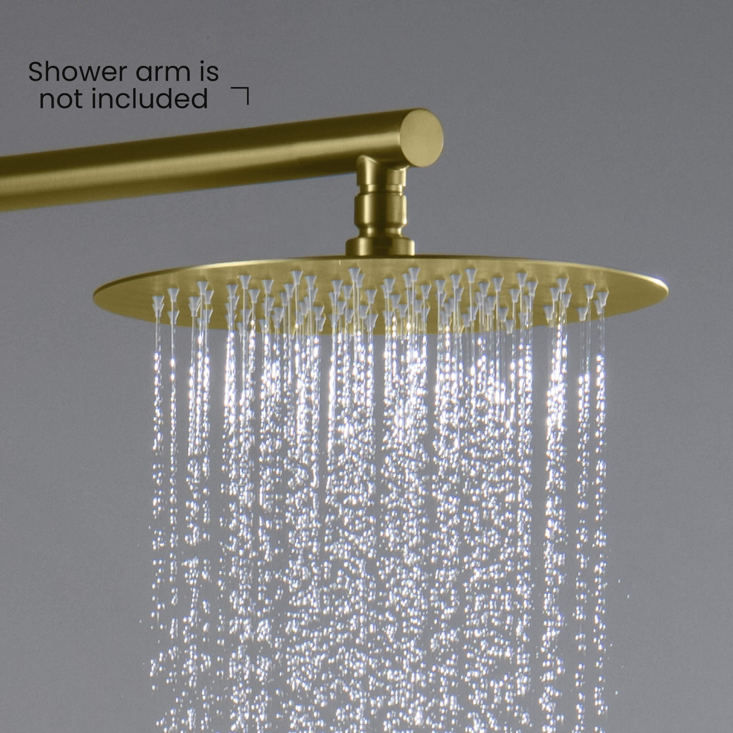 Halo 10" Metal Rain Shower Head 2mm Ultra Thin Profile