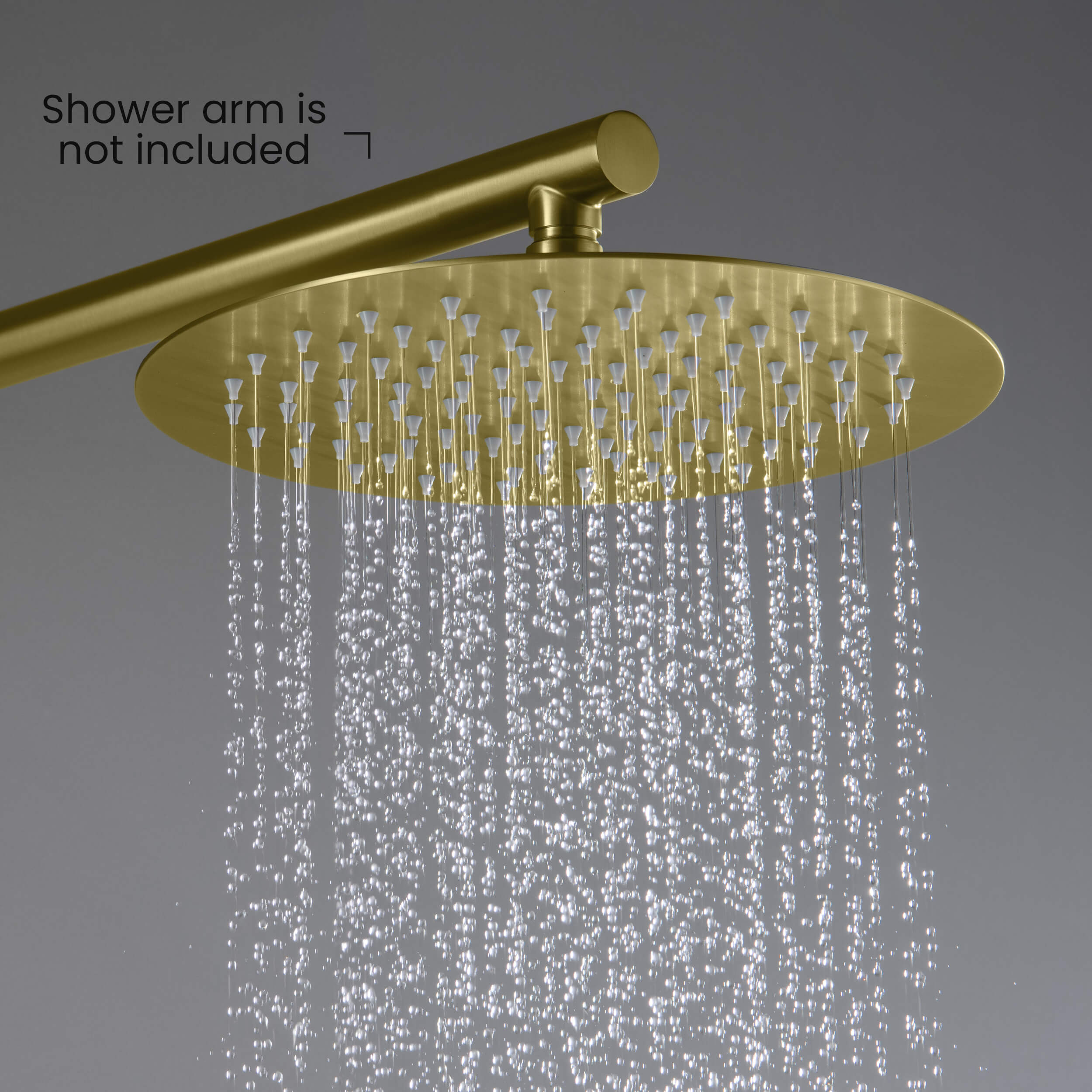 Halo 10" Metal Rain Shower Head 2mm Ultra Thin Profile