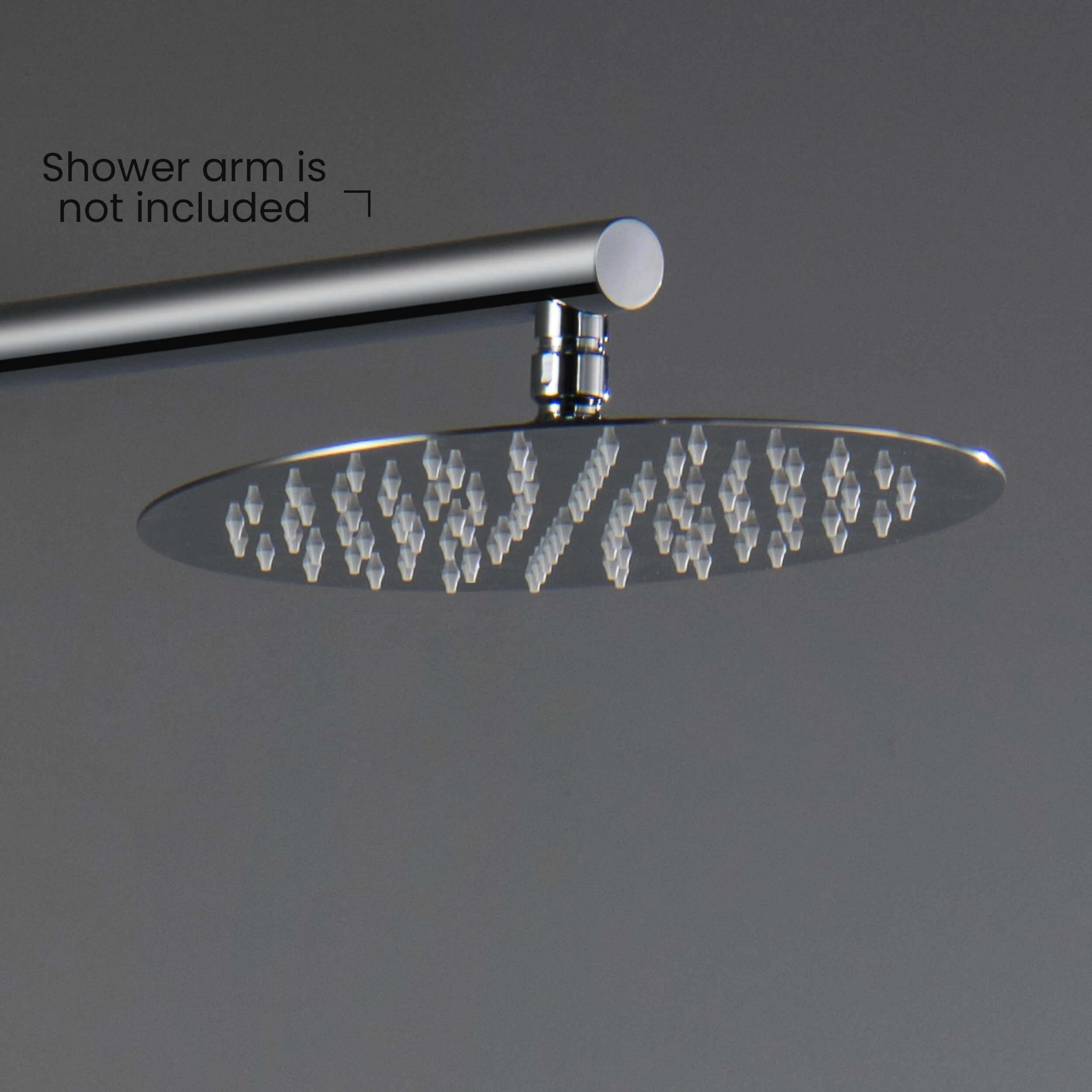 Halo 10" Metal Rain Shower Head 2mm Ultra Thin Profile