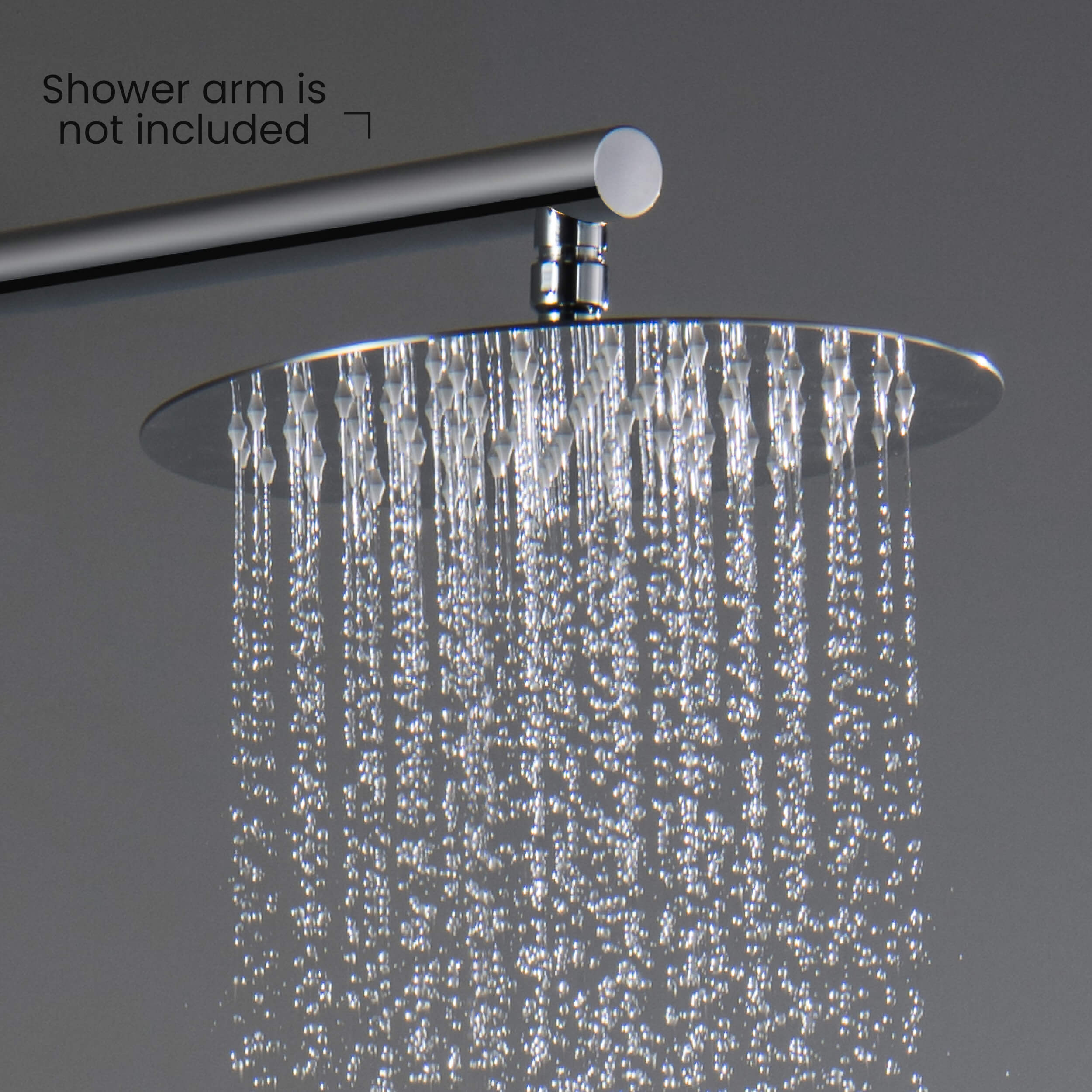 Halo 10" Metal Rain Shower Head 2mm Ultra Thin Profile
