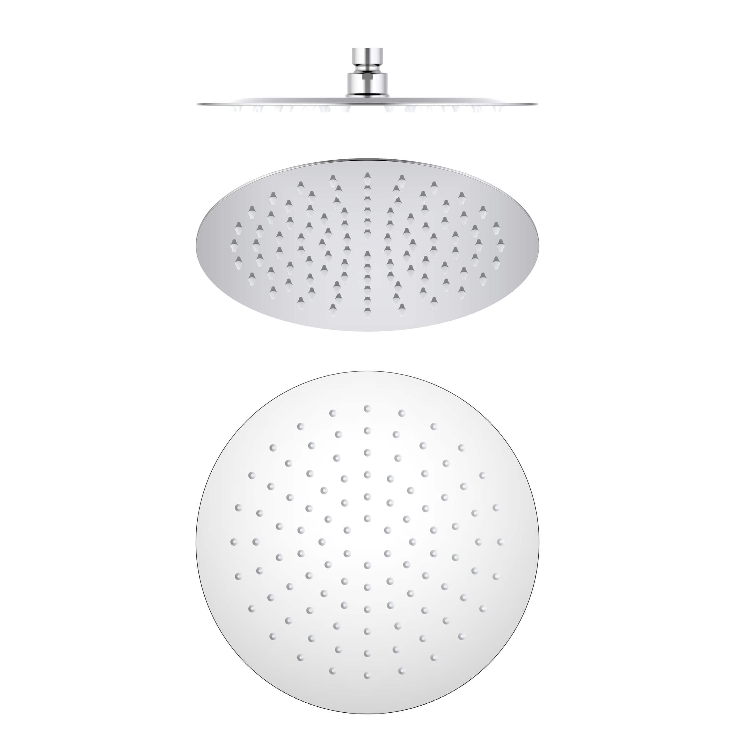 Halo 10" Metal Rain Shower Head 2mm Ultra Thin Profile