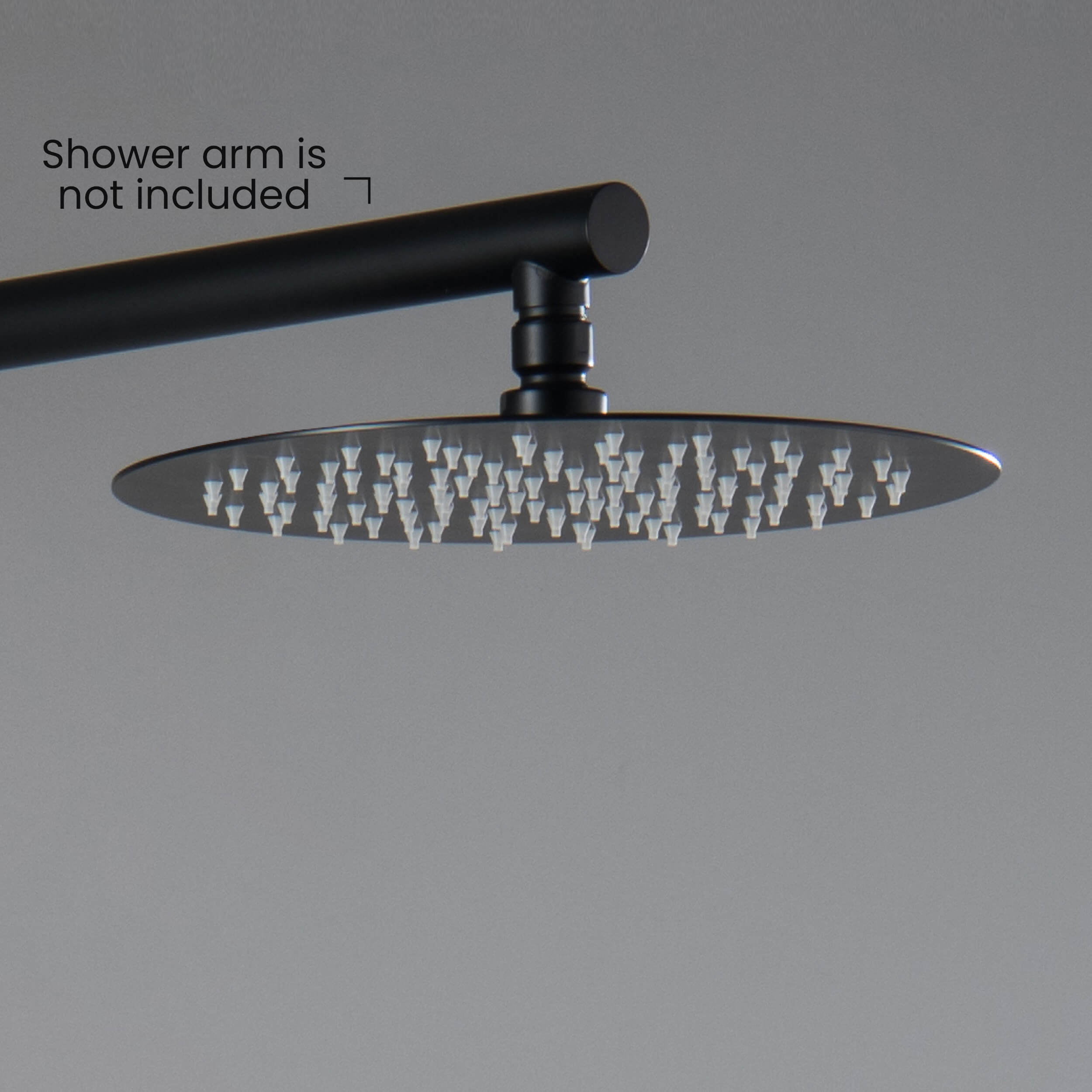 Halo 10" Metal Rain Shower Head 2mm Ultra Thin Profile