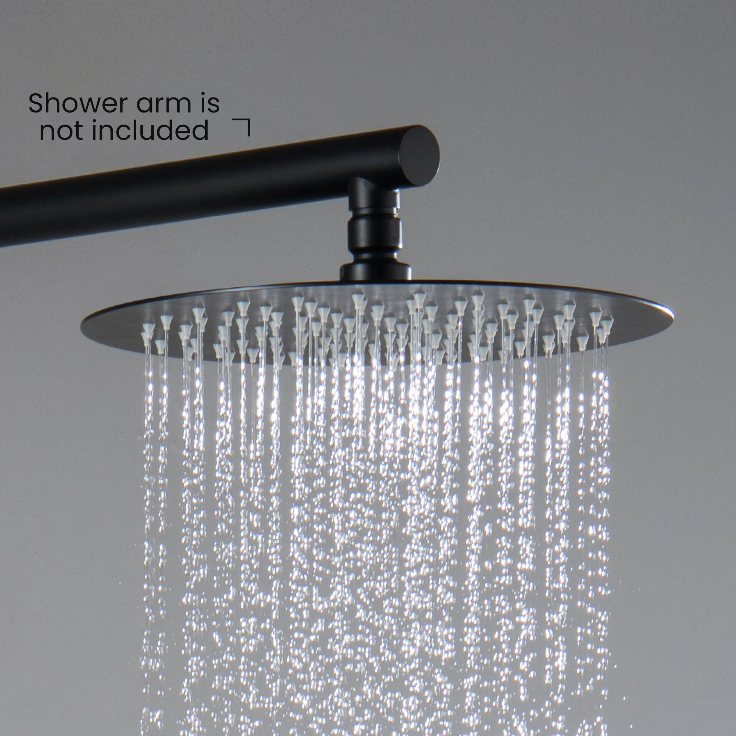 Halo 10" Metal Rain Shower Head 2mm Ultra Thin Profile