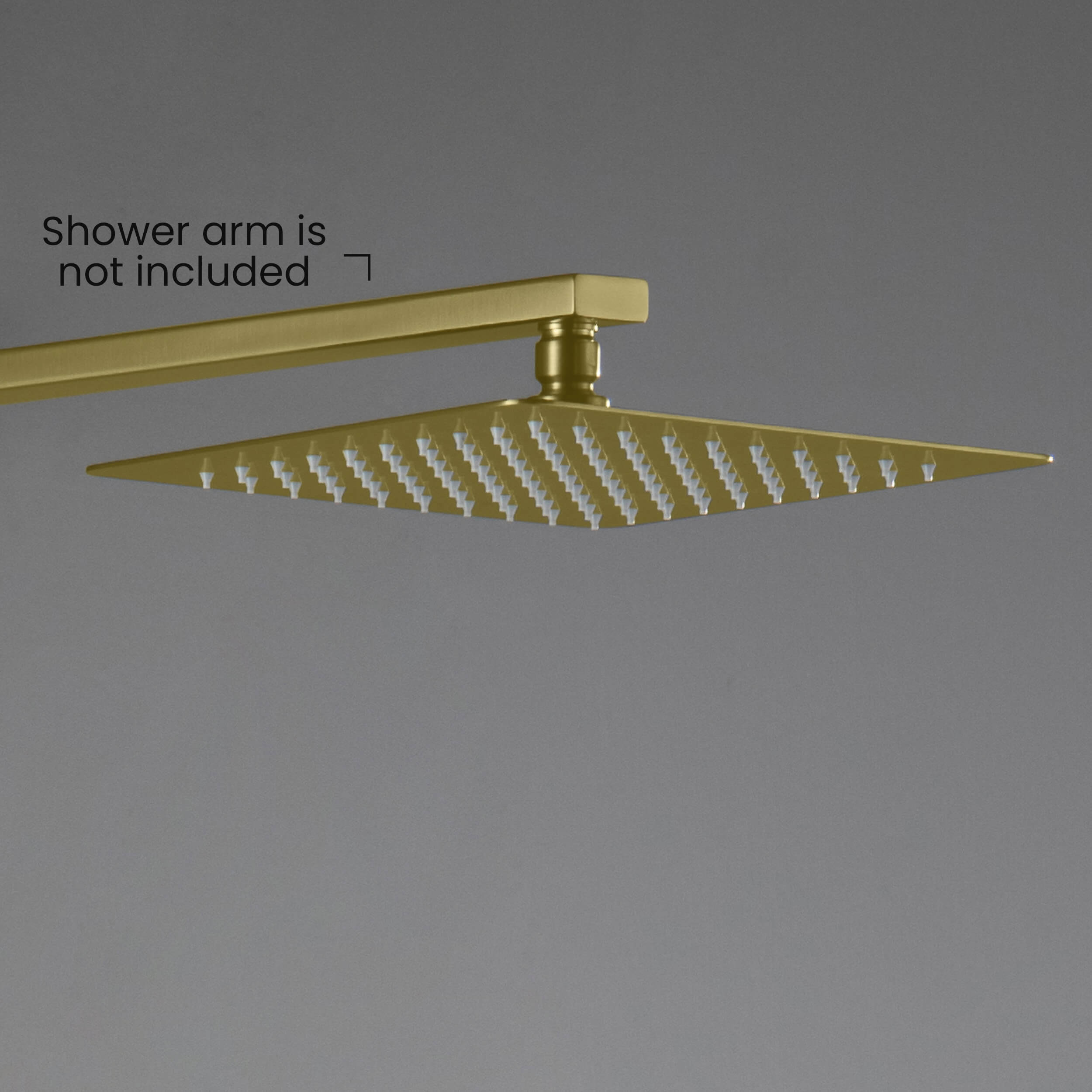 Quadra 10" Metal Rain Shower Head 2mm Ultra Thin Profile