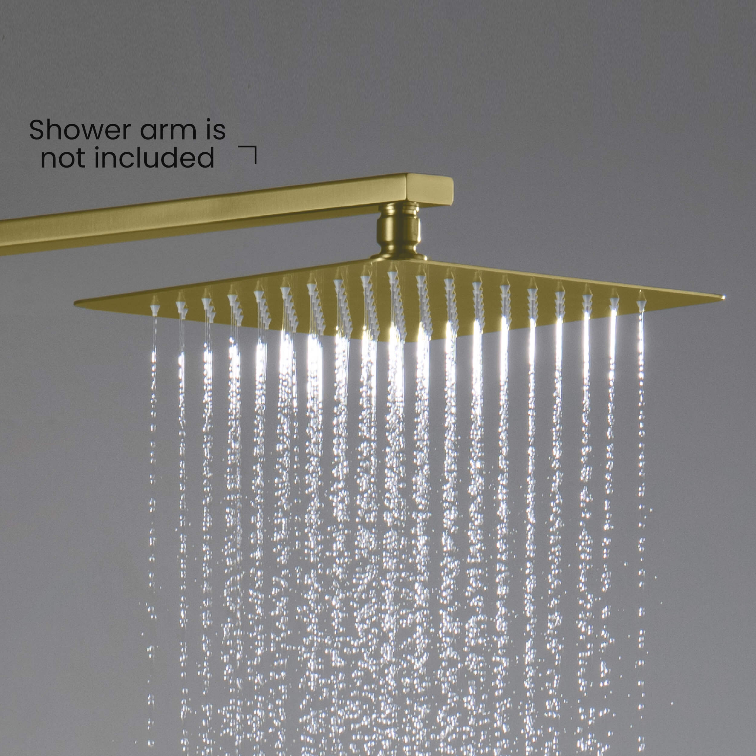 Quadra 10" Metal Rain Shower Head 2mm Ultra Thin Profile