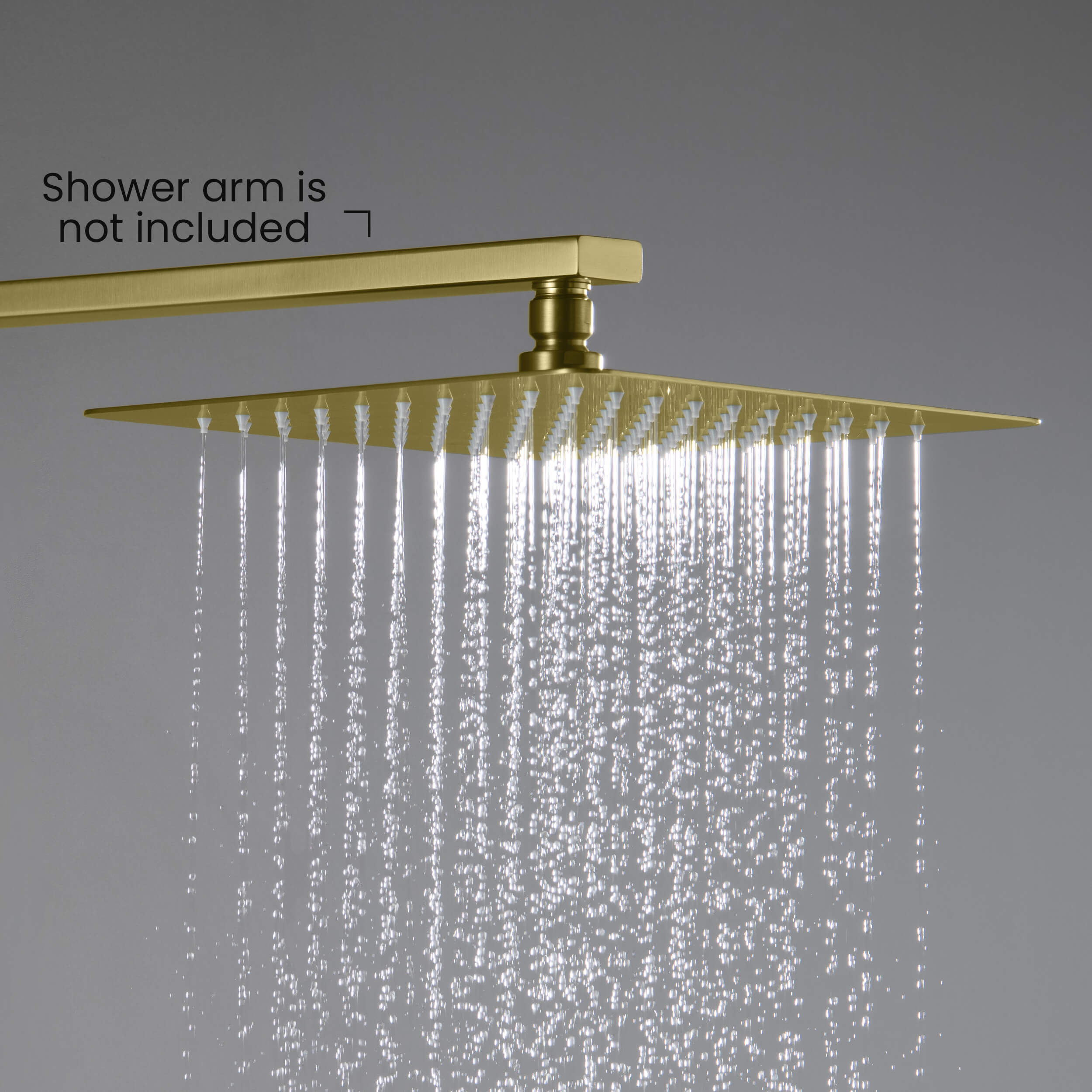Quadra 10" Metal Rain Shower Head 2mm Ultra Thin Profile