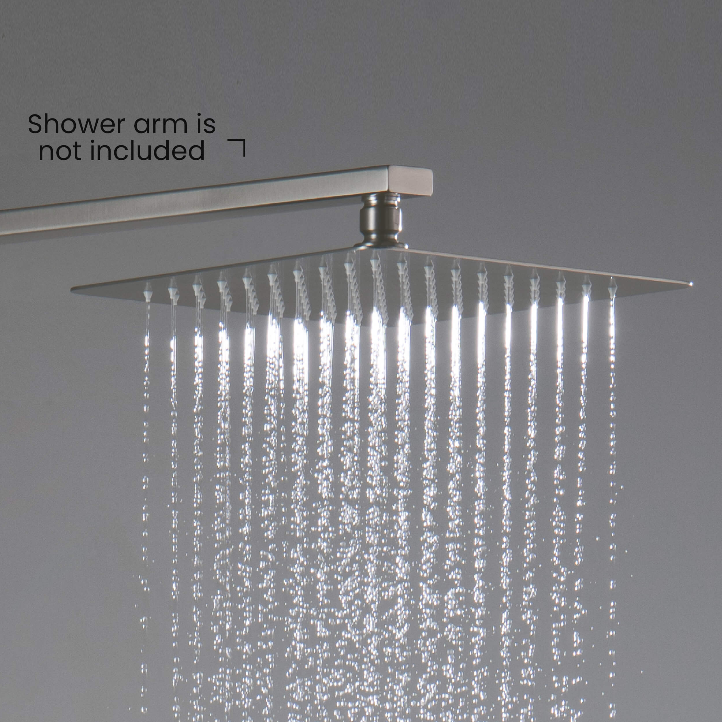 Quadra 10" Metal Rain Shower Head 2mm Ultra Thin Profile