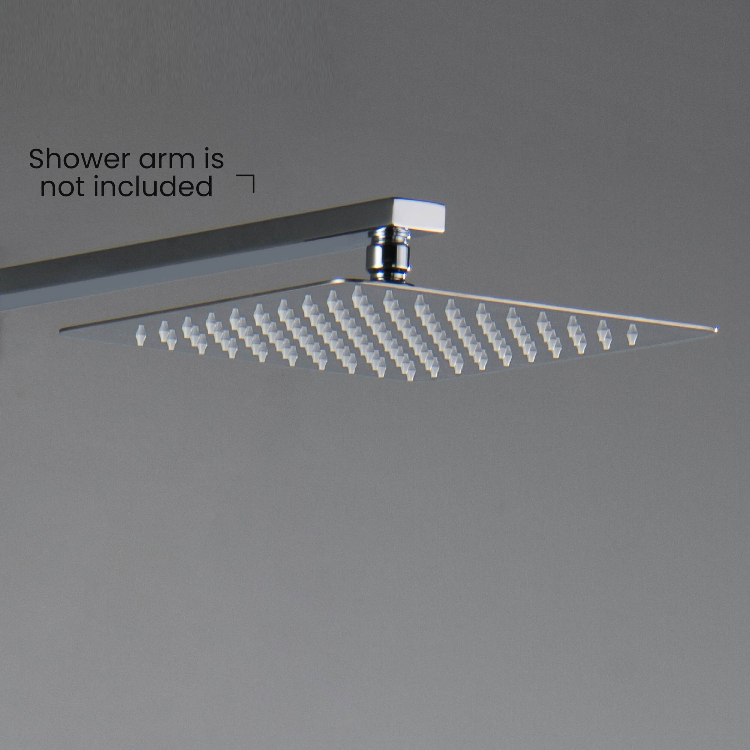 Quadra 10" Metal Rain Shower Head 2mm Ultra Thin Profile
