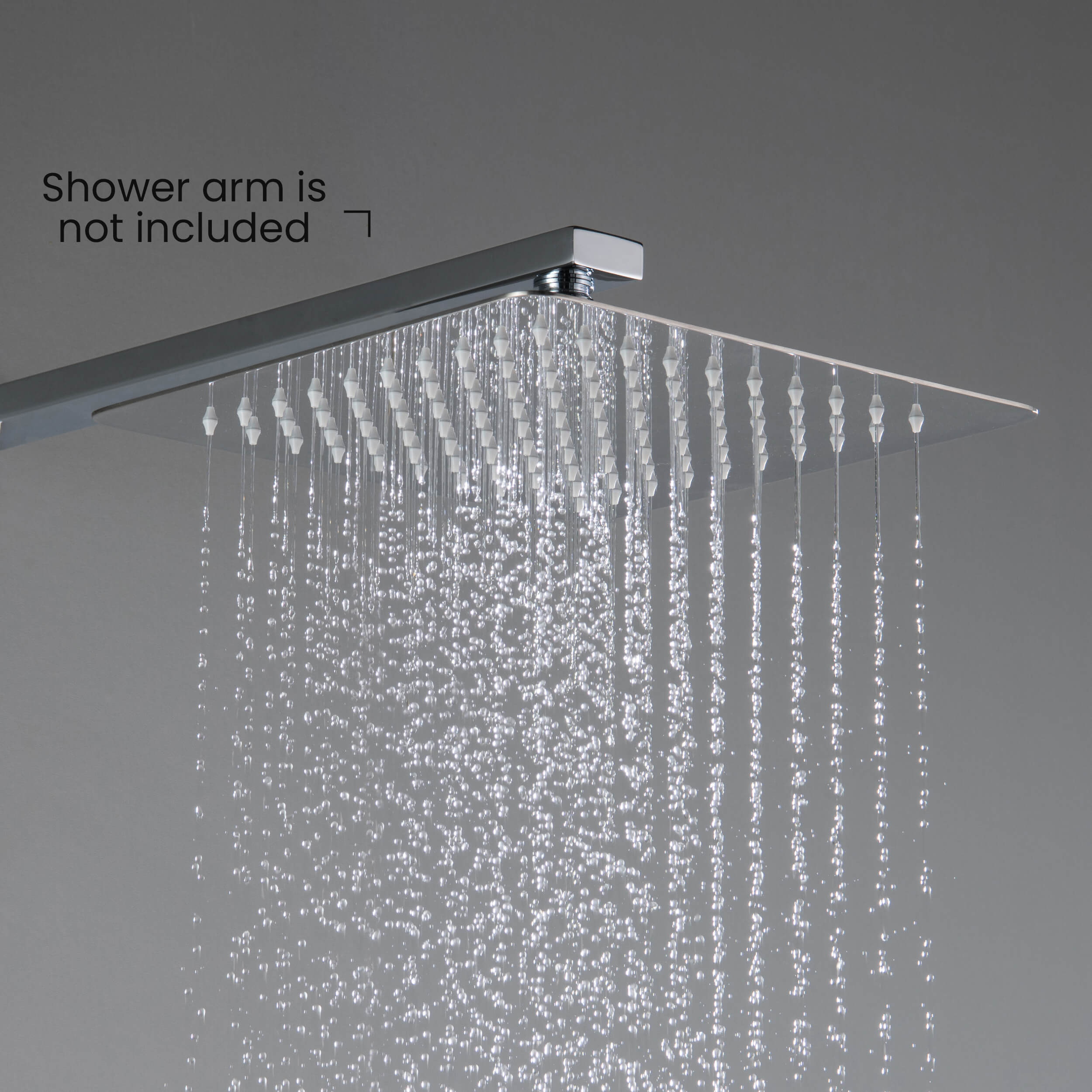 Quadra 10" Metal Rain Shower Head 2mm Ultra Thin Profile
