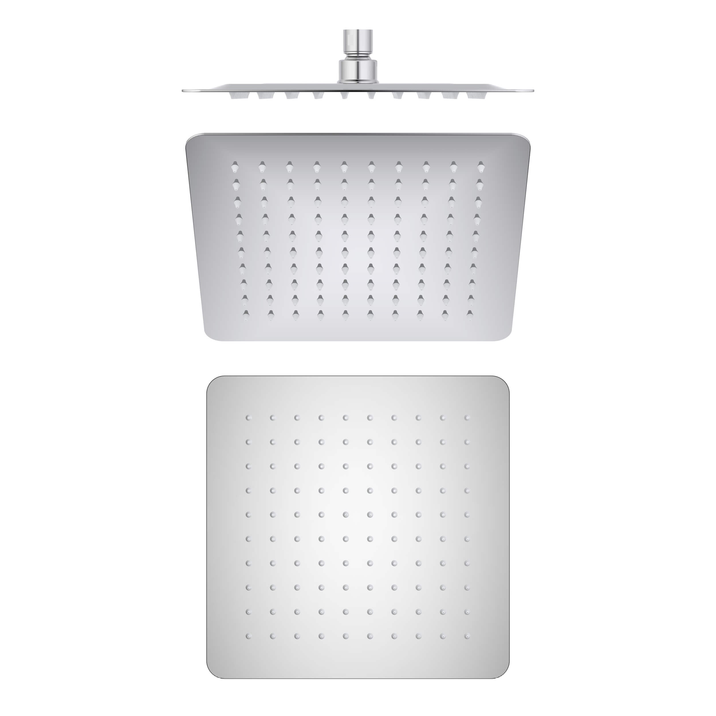 Quadra 10" Metal Rain Shower Head 2mm Ultra Thin Profile