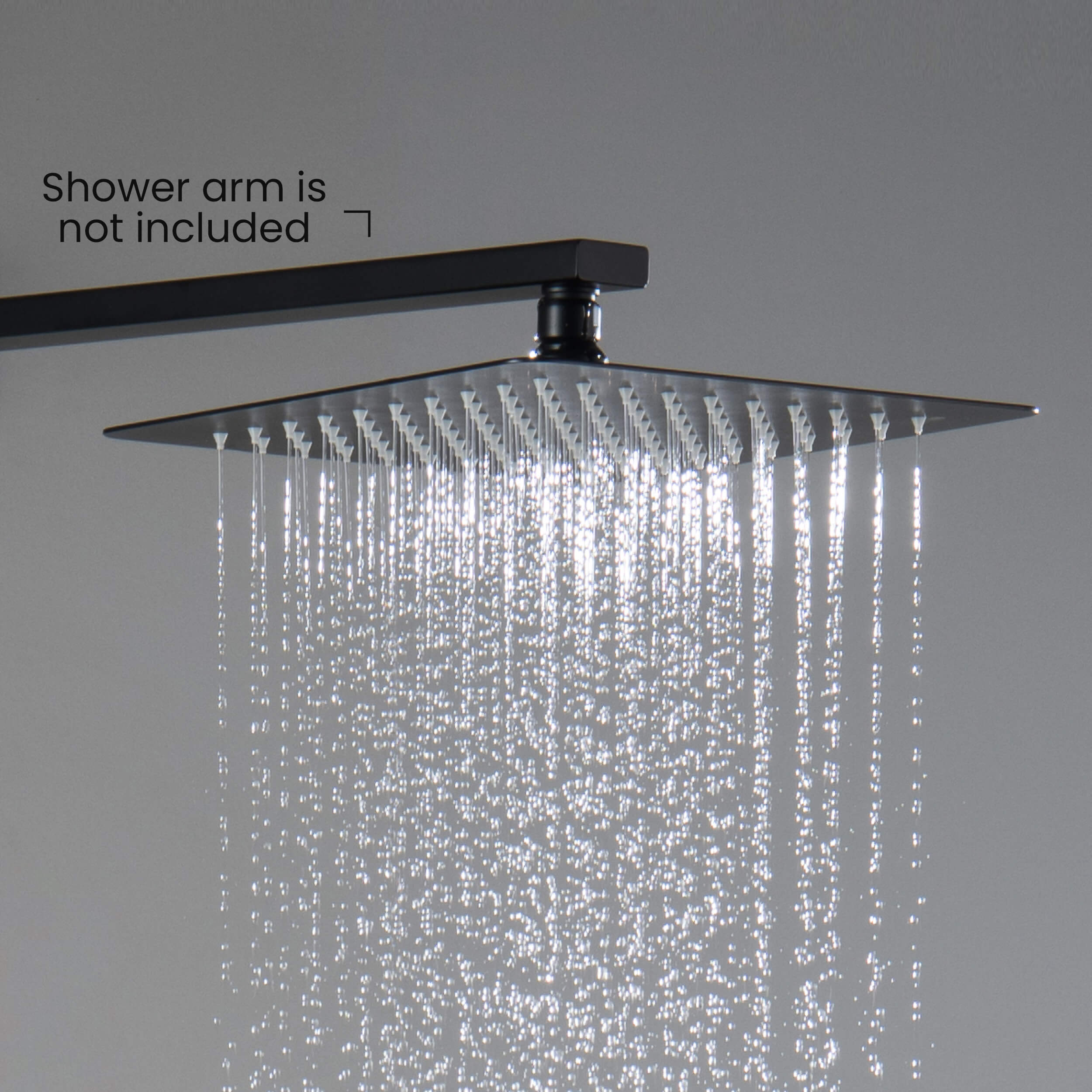 Quadra 10" Metal Rain Shower Head 2mm Ultra Thin Profile