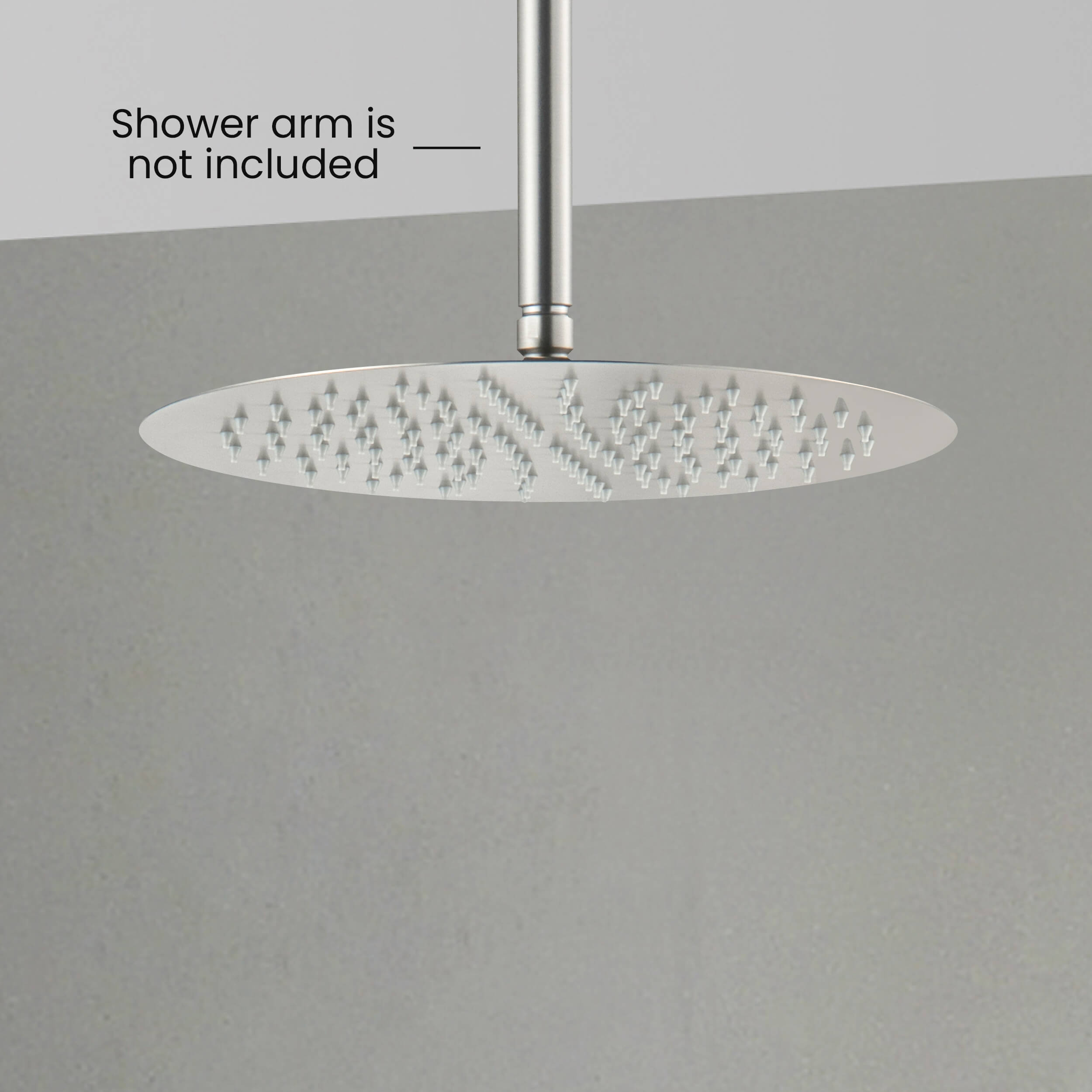 Halo 12" Metal Rain Shower Head 2mm Ultra Thin Profile