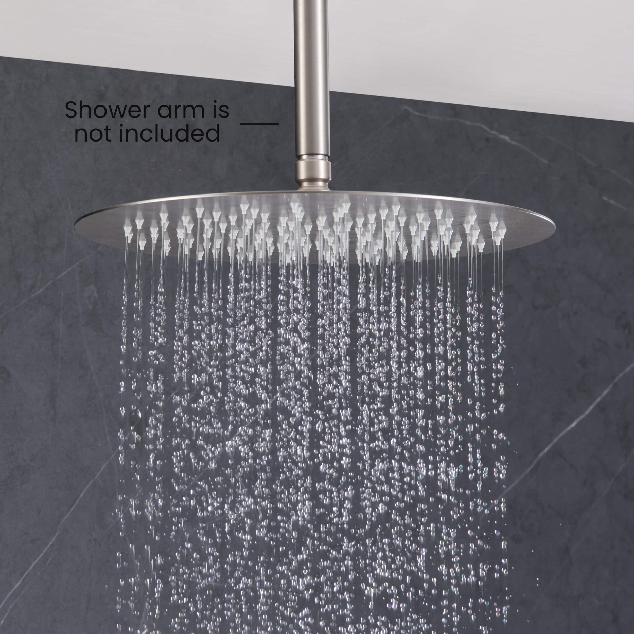 Halo 12" Metal Rain Shower Head 2mm Ultra Thin Profile