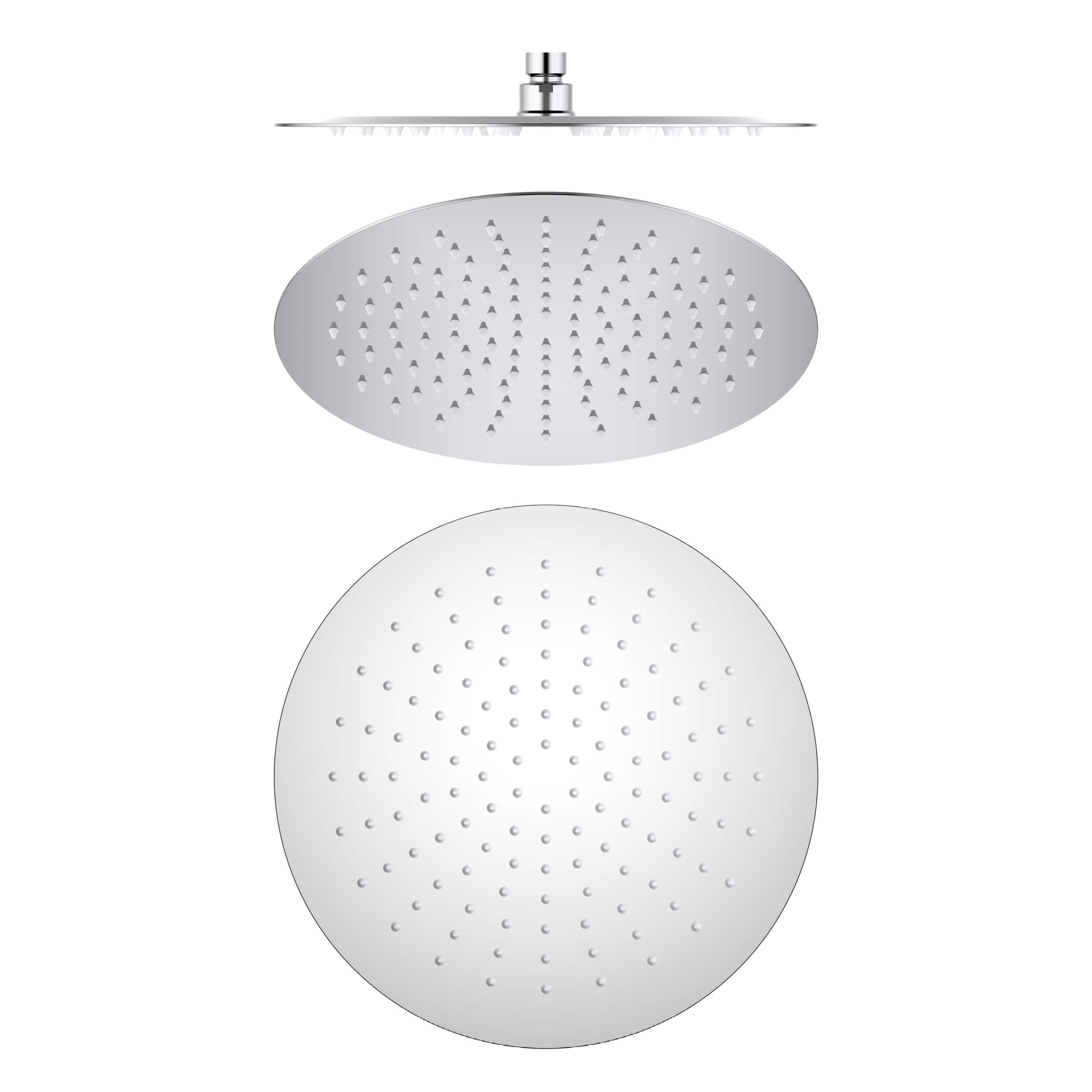 Halo 12" Metal Rain Shower Head 2mm Ultra Thin Profile