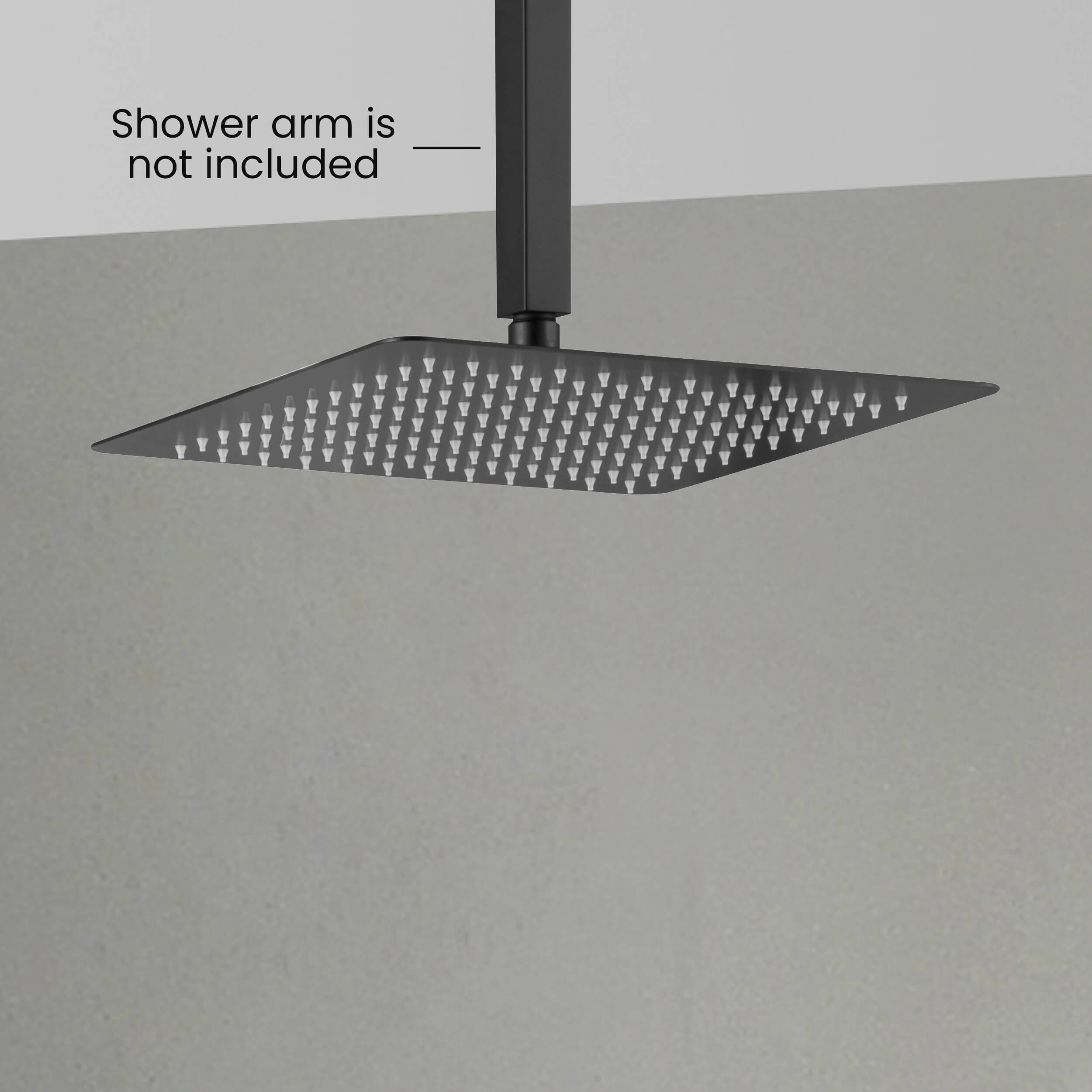 Quadra 12" Metal Rain Shower Head 2mm Ultra Thin Profile