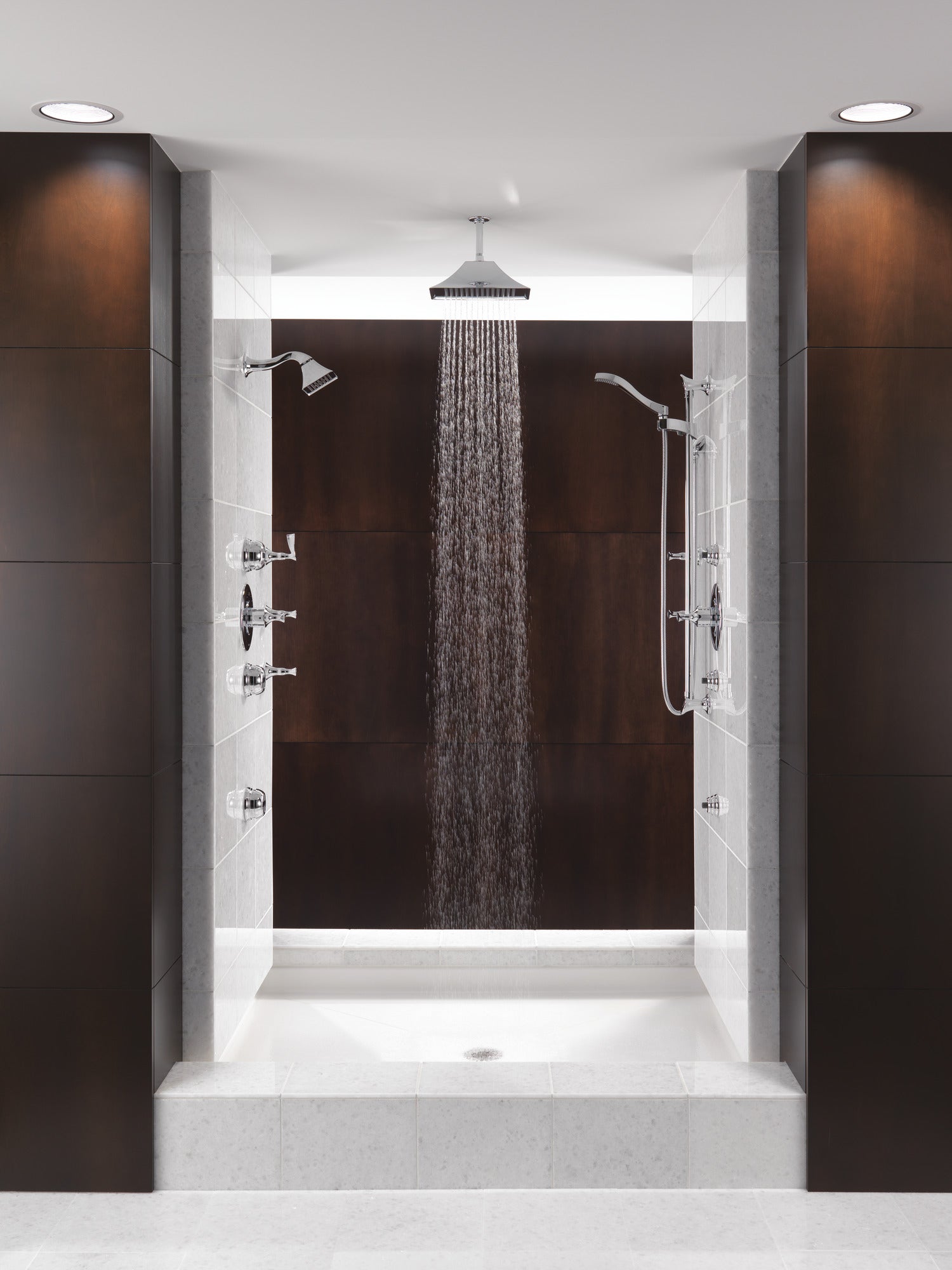 Brizo Essential™ Shower 10" Ceiling Mount Shower Arm And Round Flange