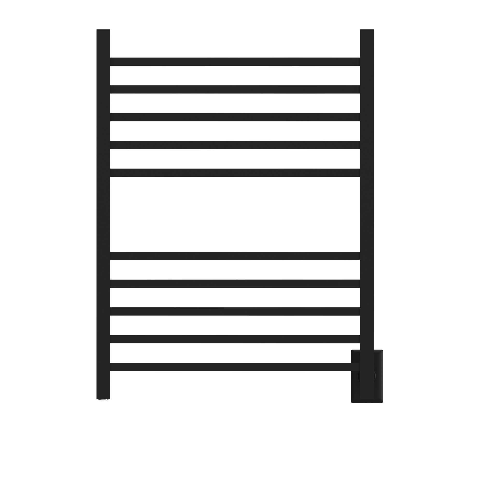 Amba Radiant Square Hardwired + Plug-in Combo 10 Bar Towel Warmer