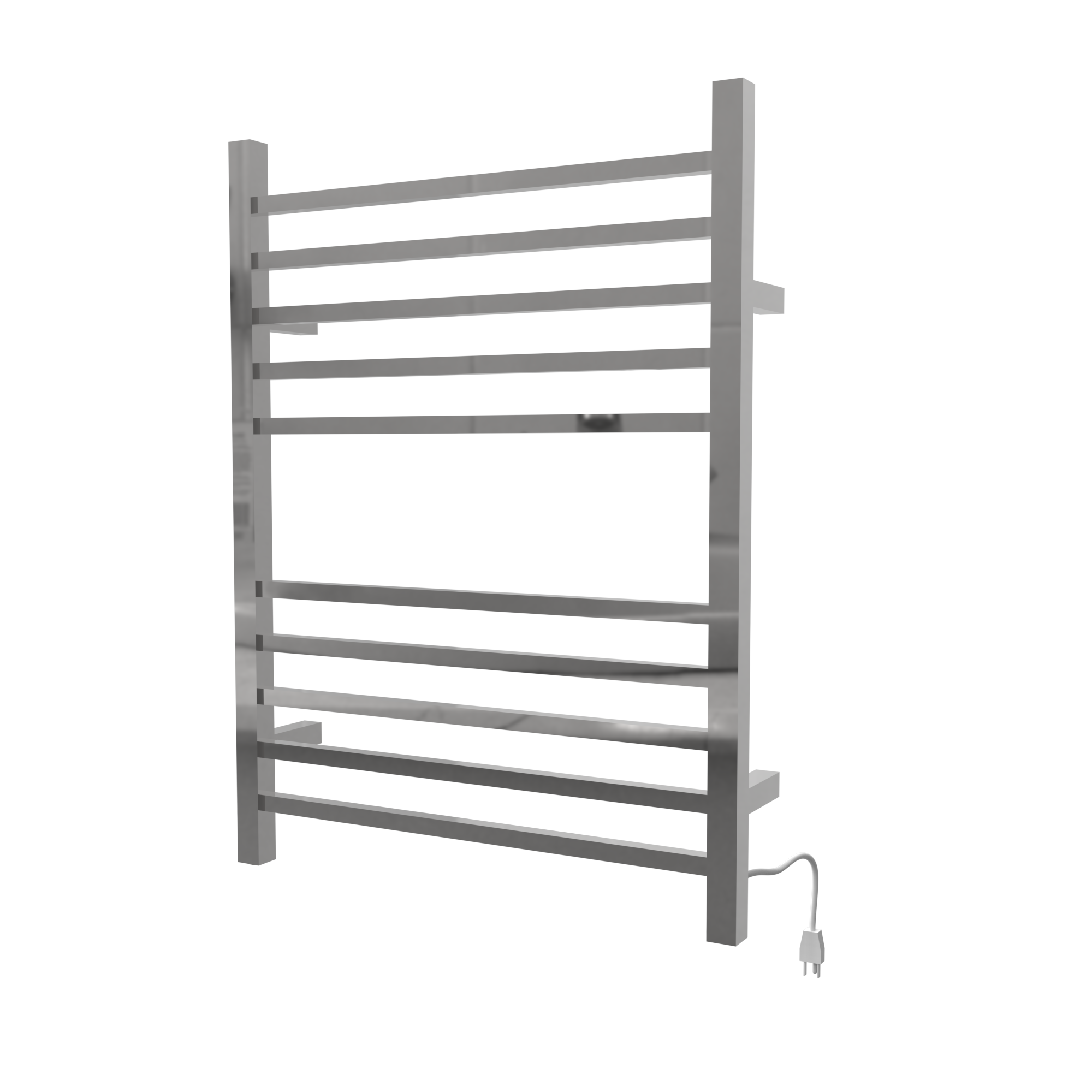Amba Radiant Square Hardwired + Plug-in Combo 10 Bar Towel Warmer