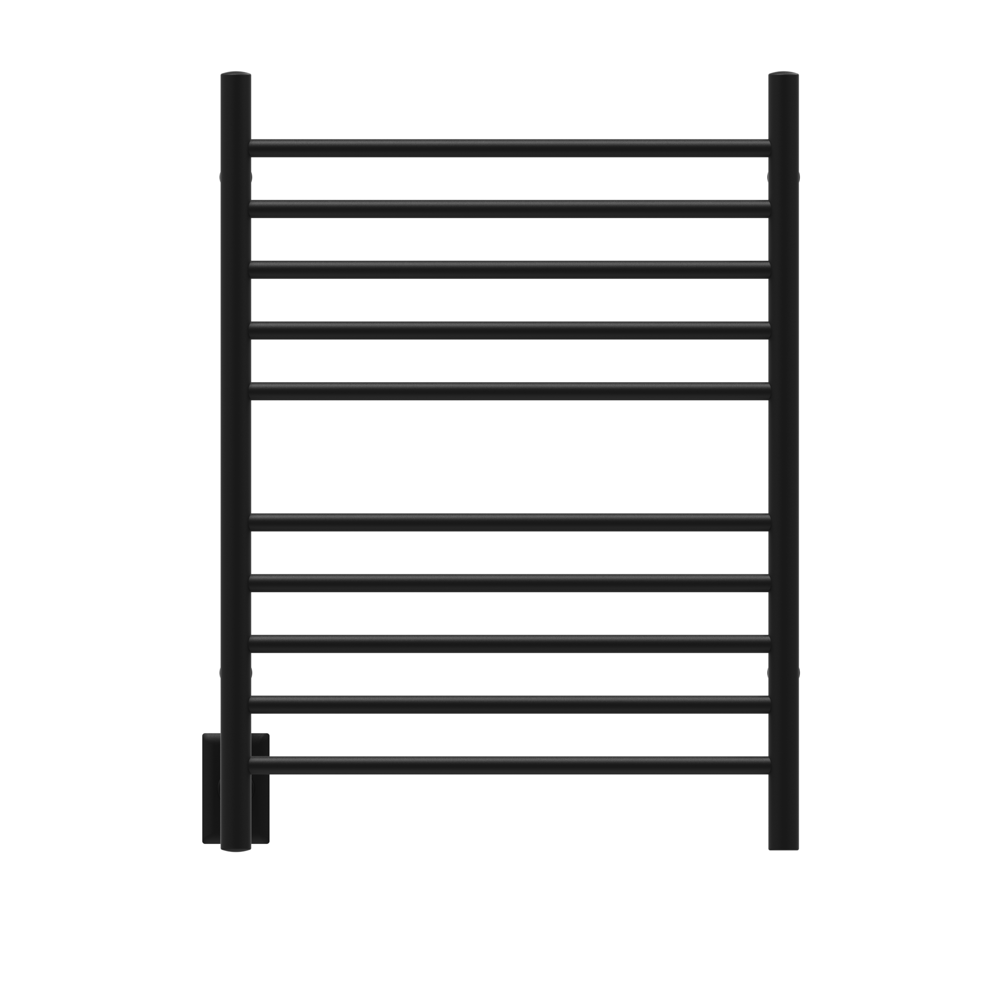 Amba Radiant RWH-SMB-LEFT Left Straight 10-Bar Towel Warmer – Plug-In / Hardwired Combo
