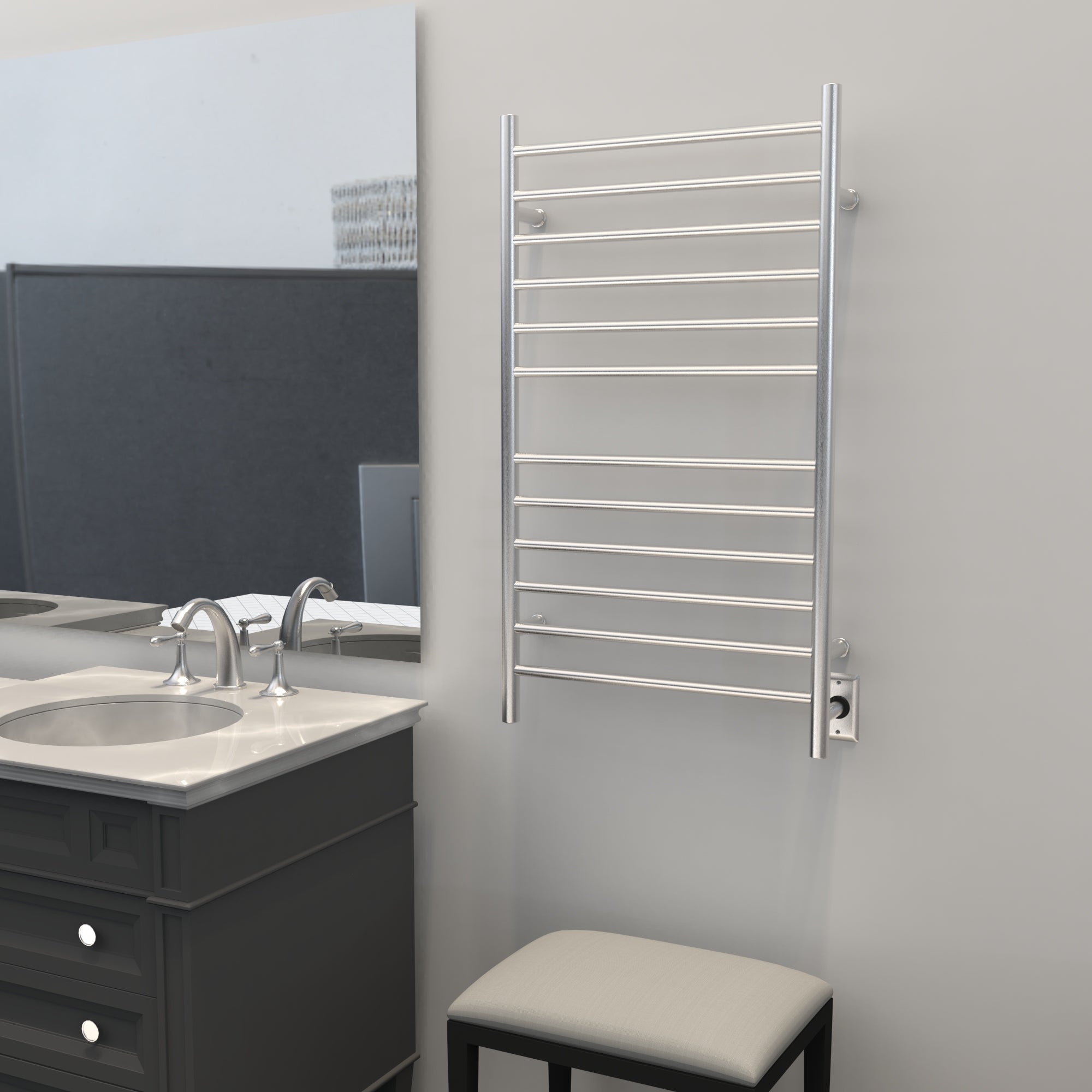 Amba Radiant Large 12-Bar Plug-In and Hardwired Towel Warmer