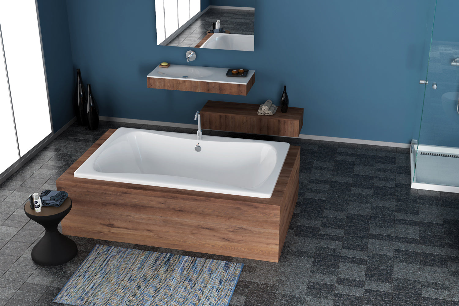 Americh Rampart 7242 - Builder Series Drop-in Bathtub RA7242B-WH