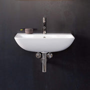 Duravit ME by Starck 21 5/8'' Rectangular Wall Mounted Sink in White with Widespread Faucet Holes and with Overflow
