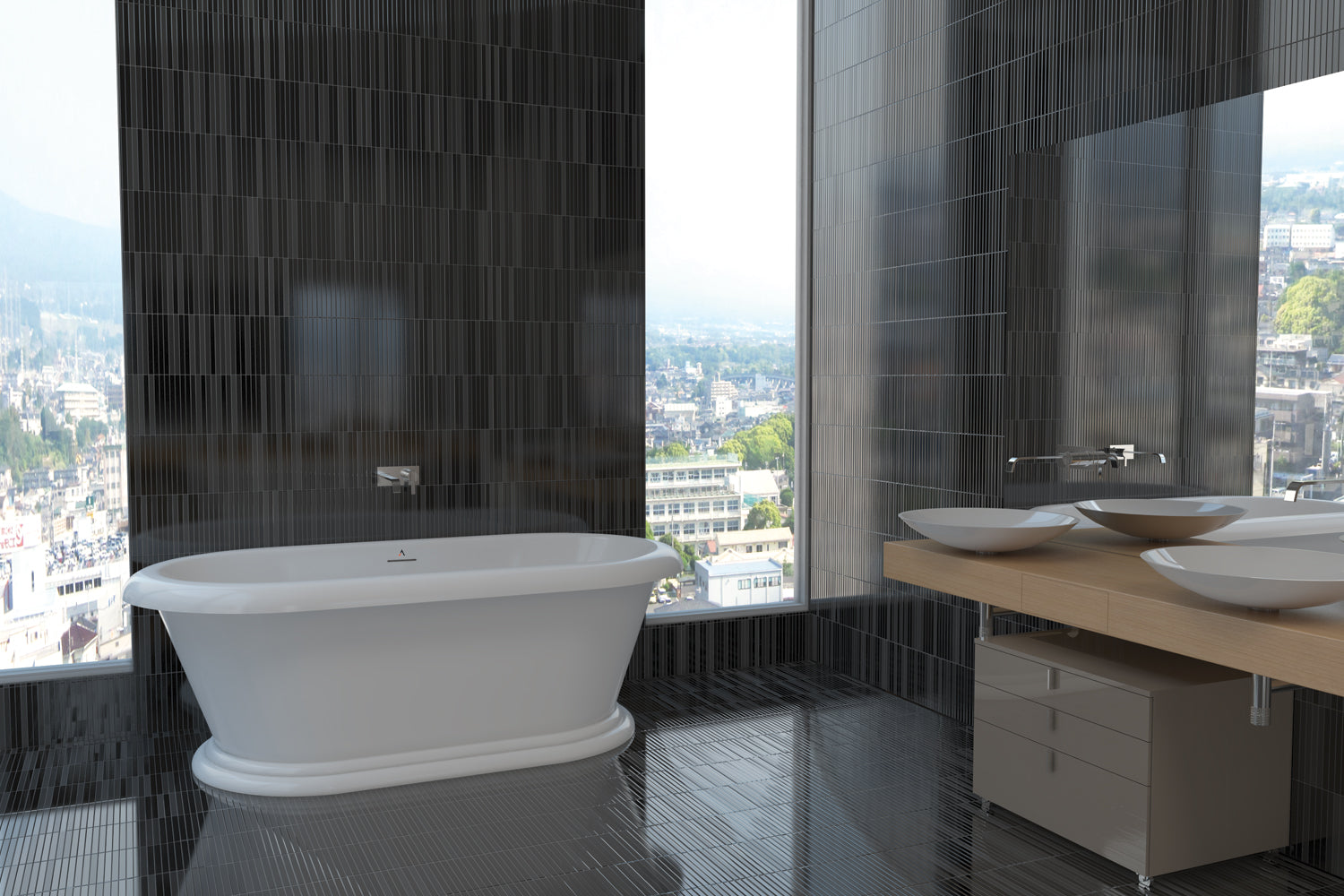 Americh Rianna 7135 - Tub Only Freestanding Bathtub RI7135T-WH