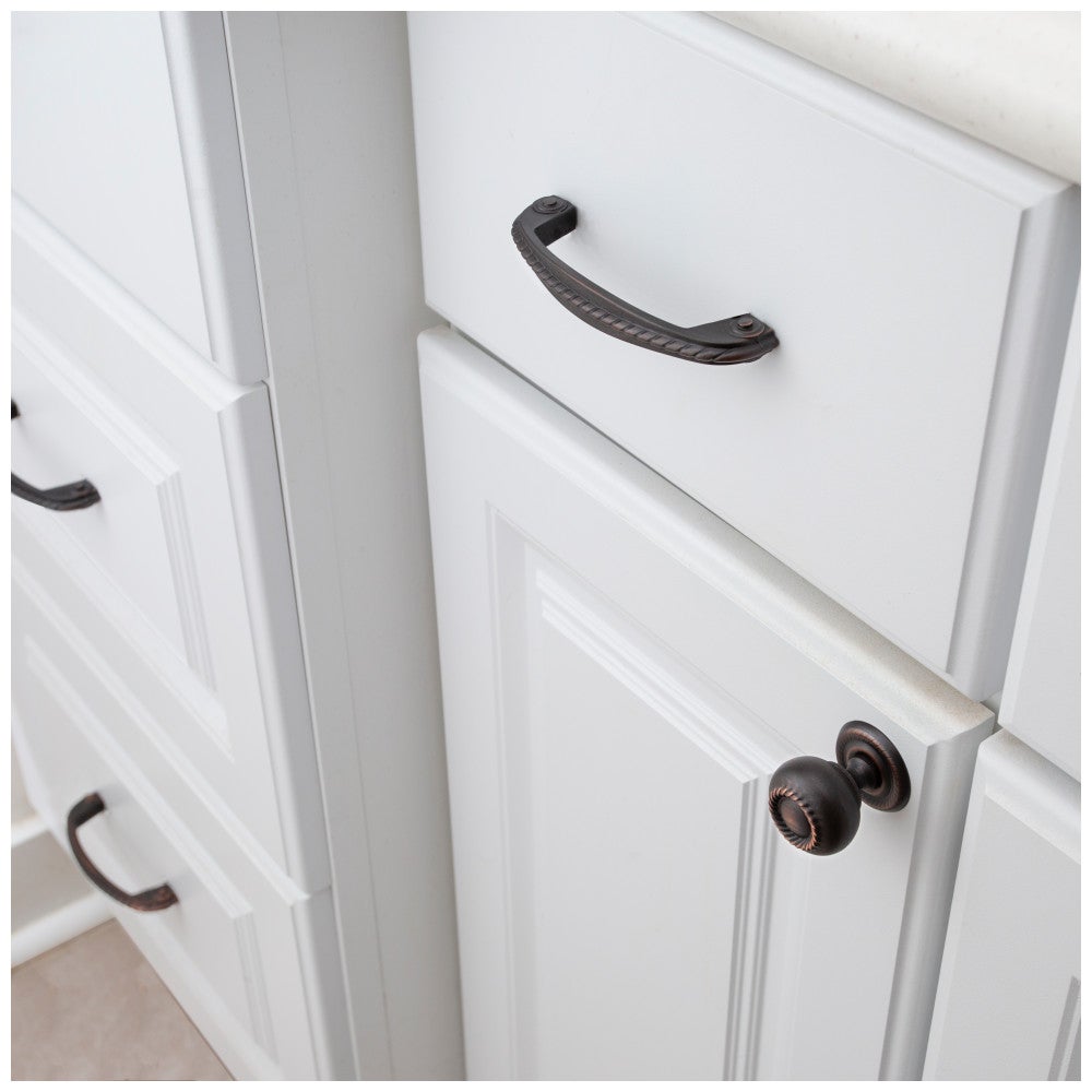 Hardware Resources 1-1/4" Diameter Satin Nickel Rope Rhodes Cabinet Knob