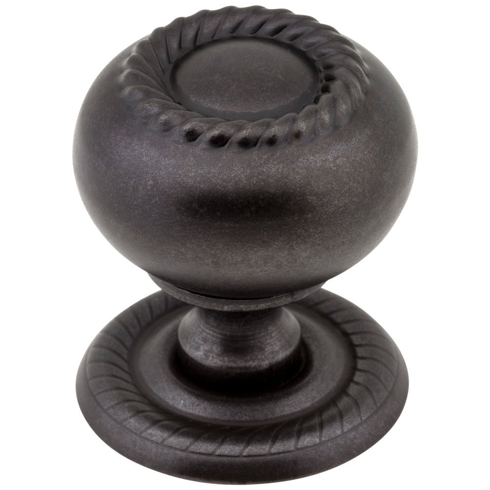 Hardware Resources 1-1/4" Diameter Satin Nickel Rope Rhodes Cabinet Knob