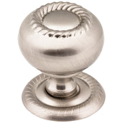 Hardware Resources 1-1/4" Diameter Satin Nickel Rope Rhodes Cabinet Knob