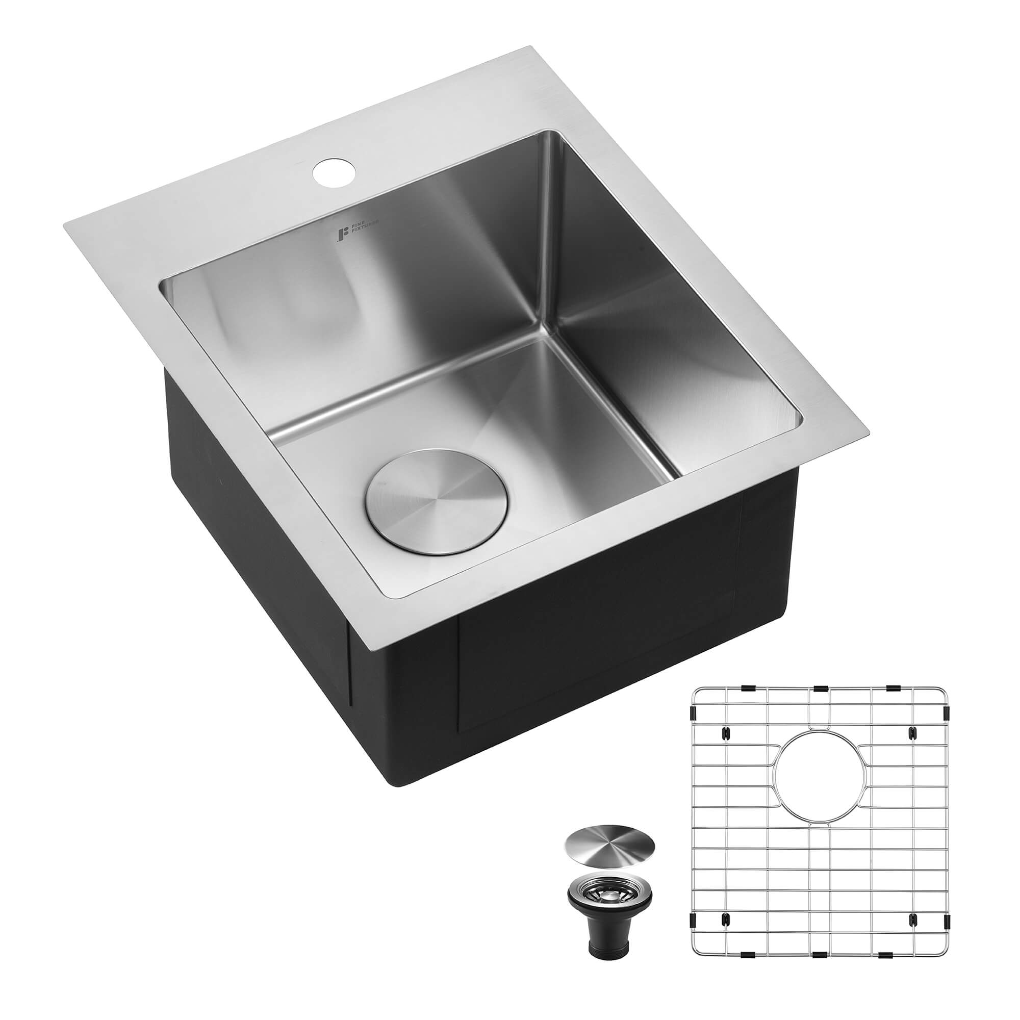 16 Gauge Topmount Kitchen Sink Set
