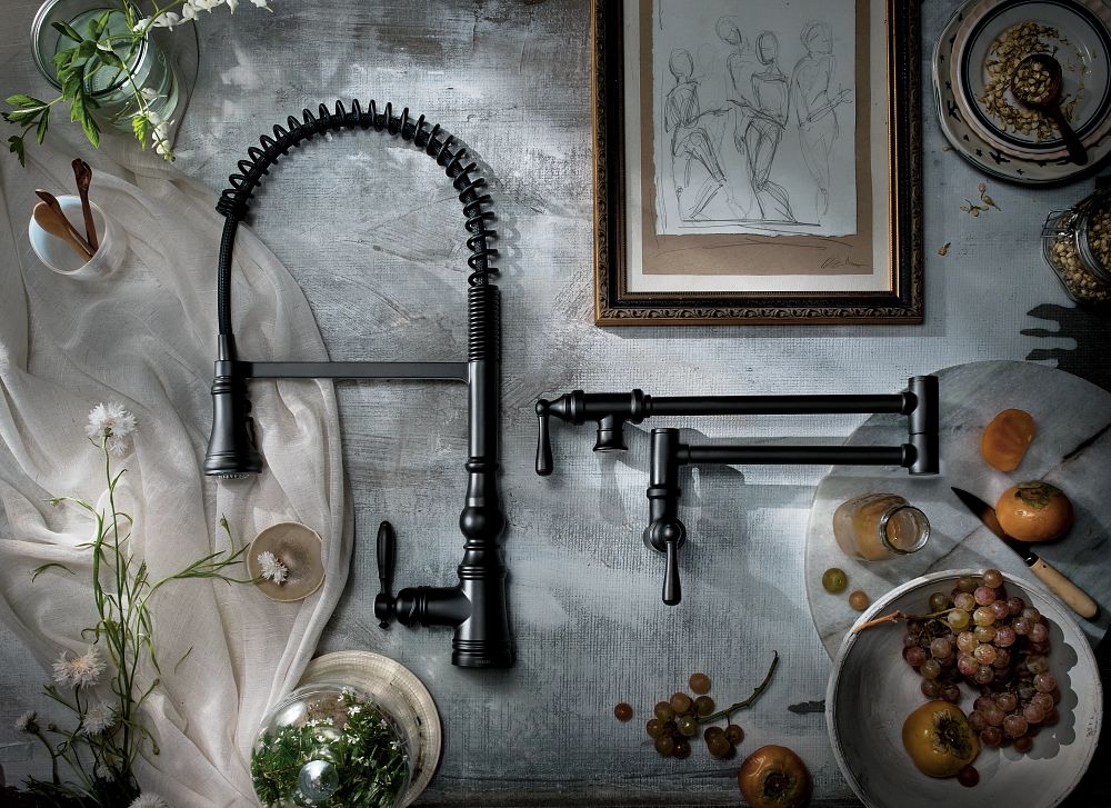 Weymouth One-Handle Pre-Rinse Spring Pulldown Kitchen Faucet