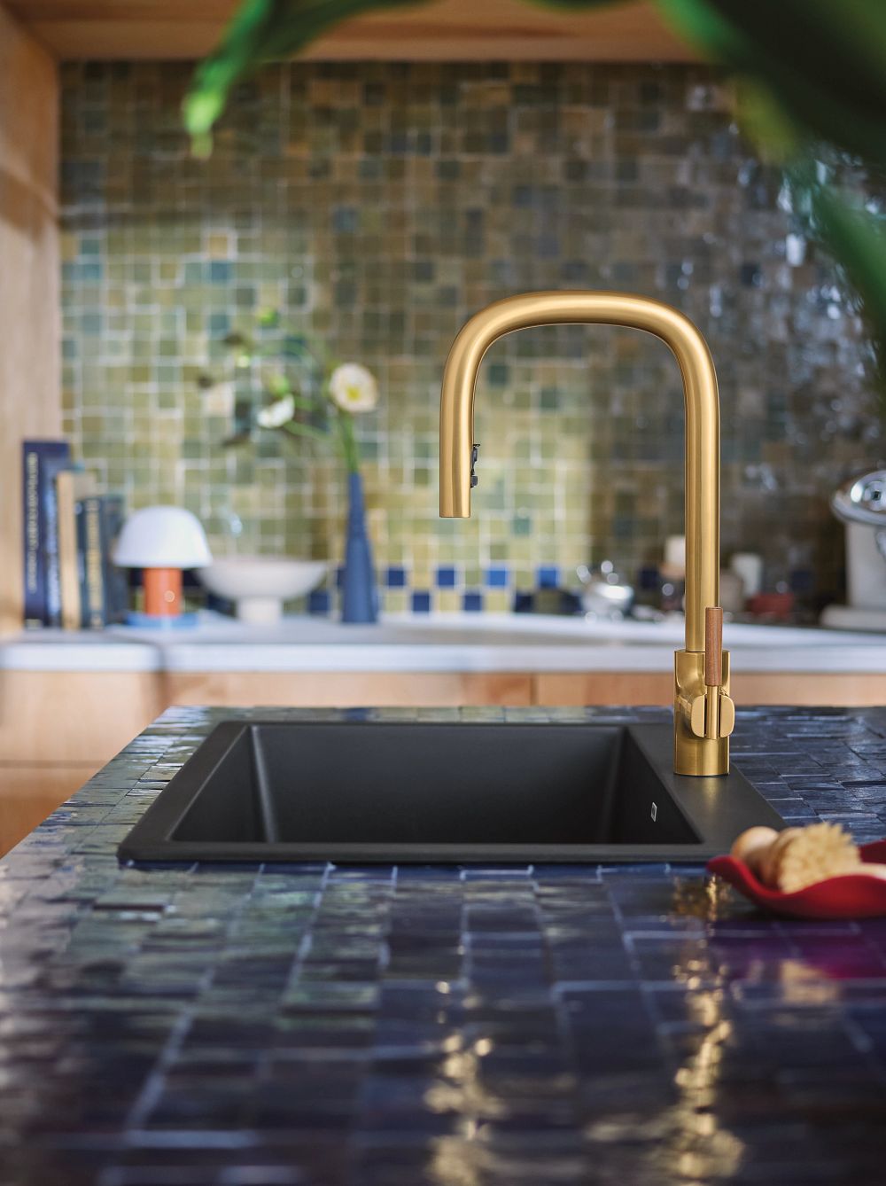 Tenon One-handle High Arc Pulldown Kitchen Faucet