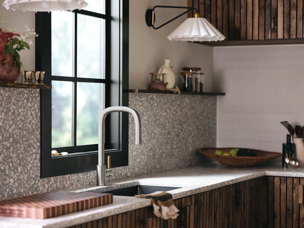 Tenon One-handle High Arc Pulldown Kitchen Faucet