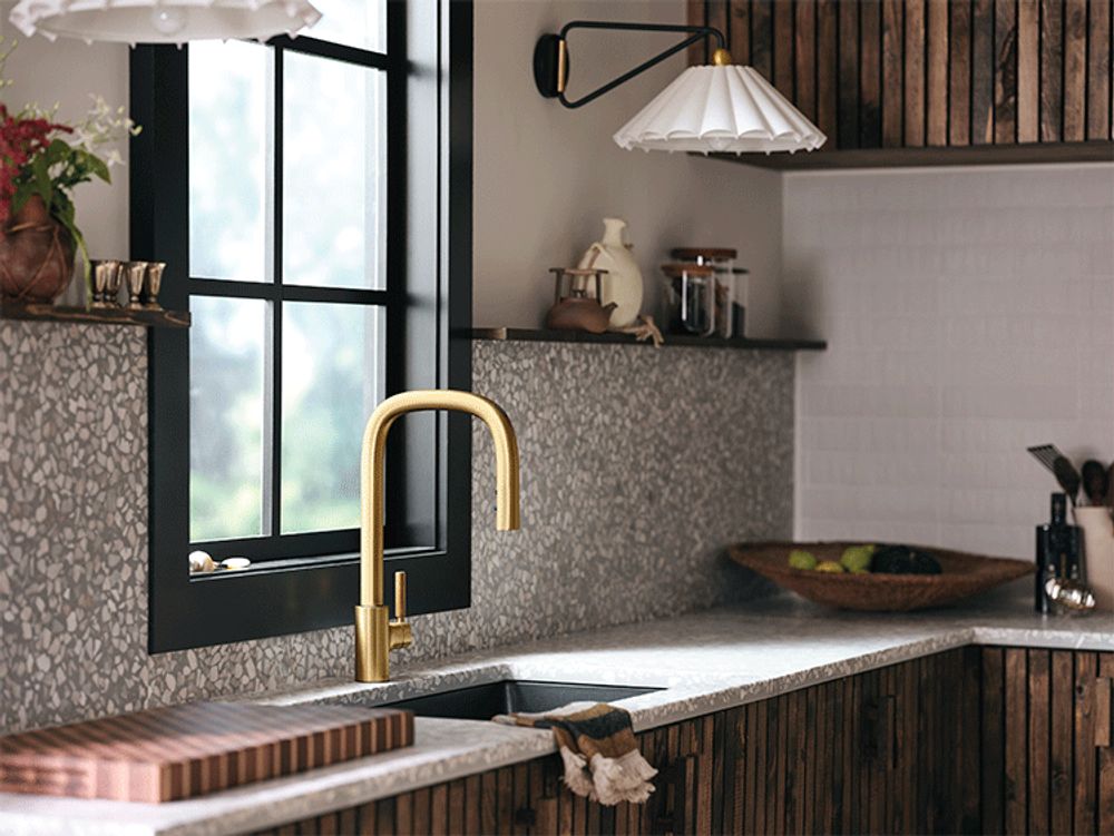 Tenon One-handle High Arc Pulldown Kitchen Faucet
