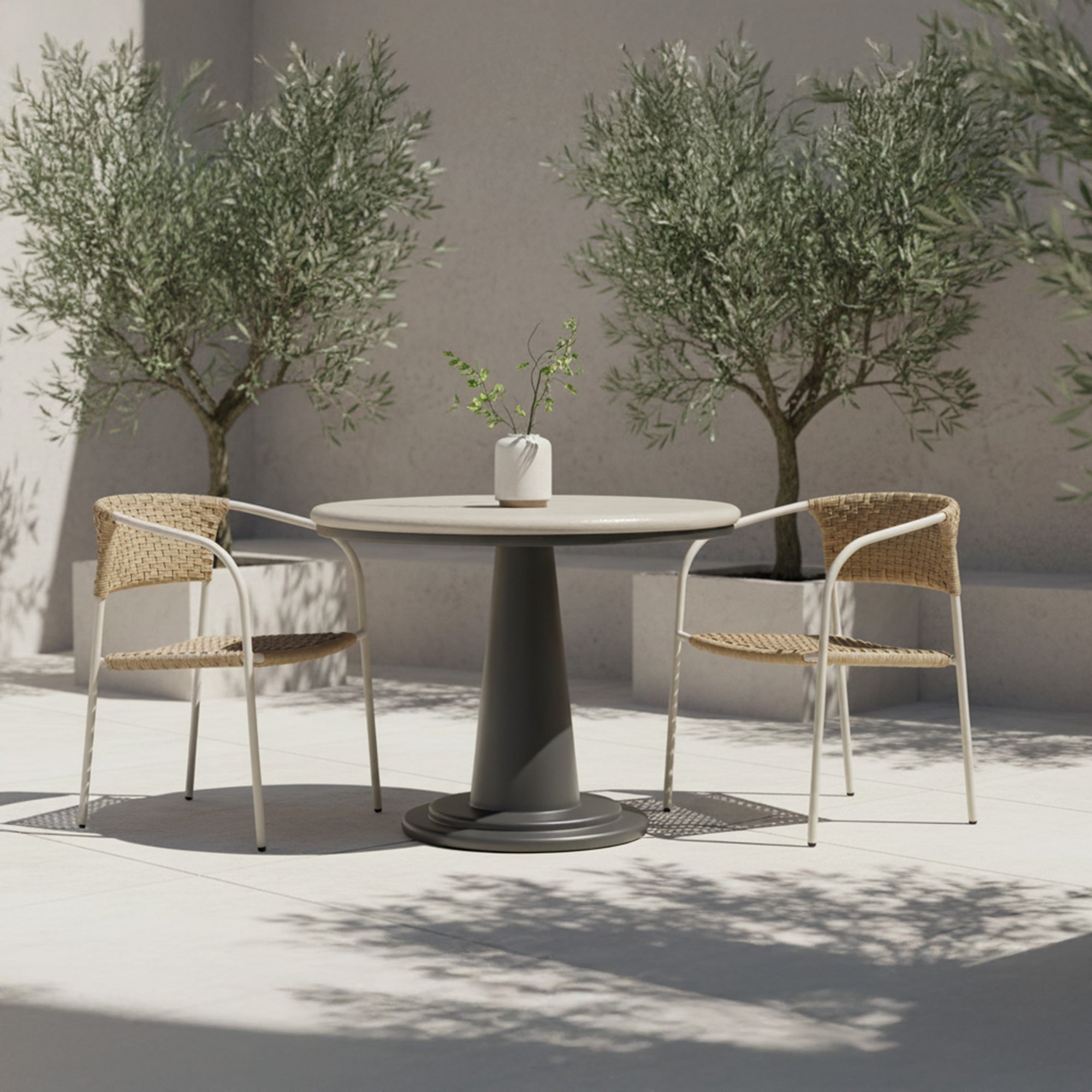 Moes Esme Outdoor Cafe Table Cream SC-1005-05-0