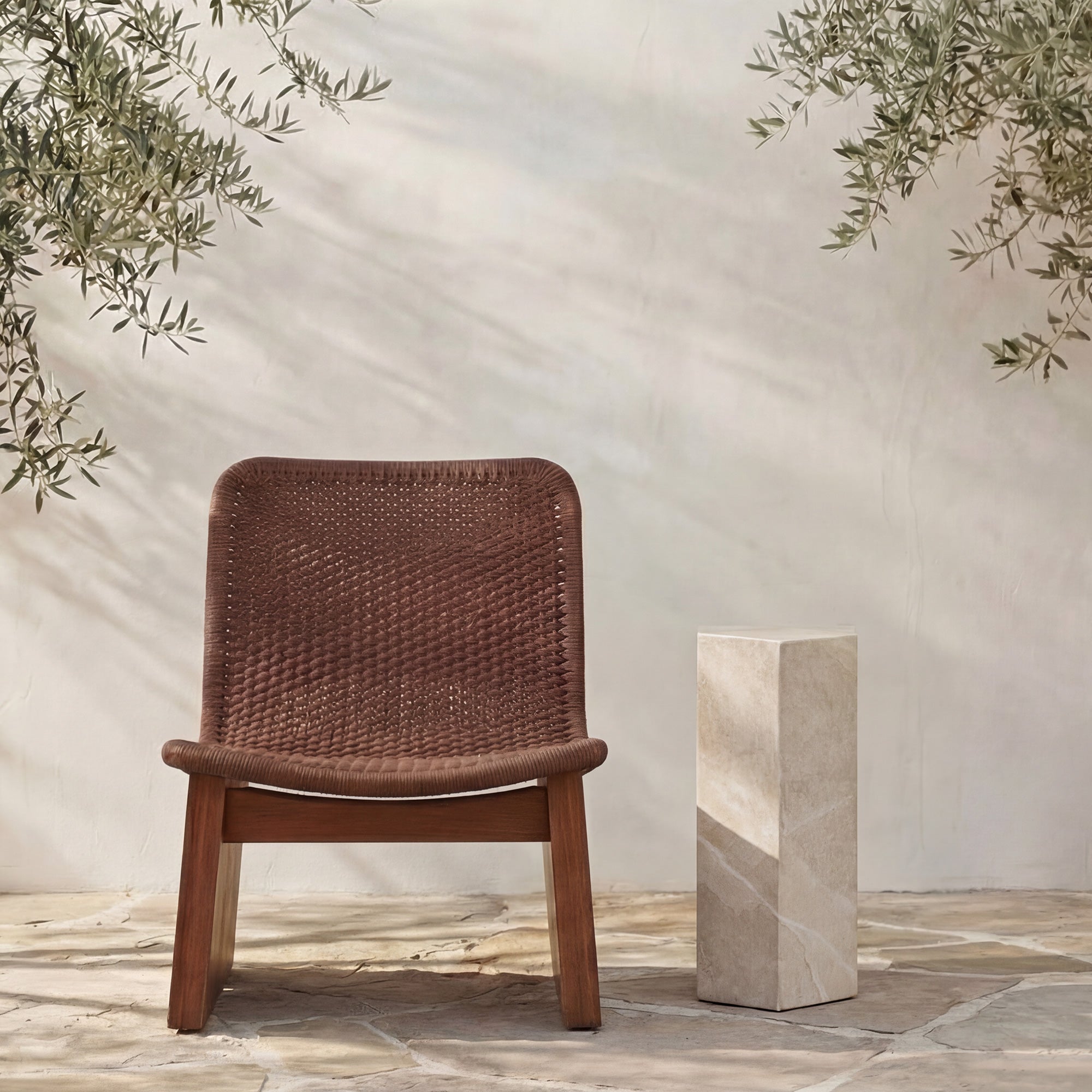 Moes Nix Outdoor Side Table Cream SC-1006-05