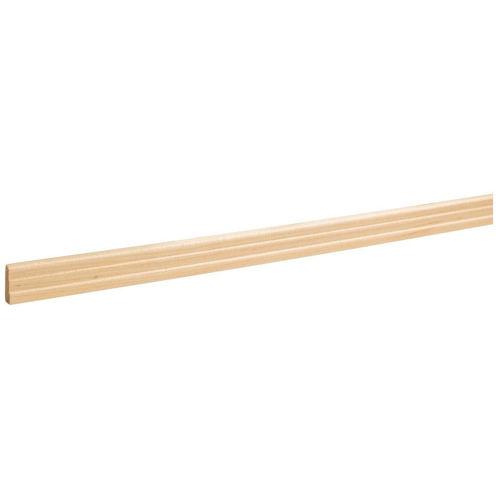 Hardware Resources 1/4" D x 3/4" H Hard Maple Stepped Scribe Moulding