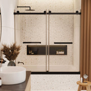 Fine Fixtures SDP60 Frameless Glass Tub Door – 60" Modern Bathroom Design