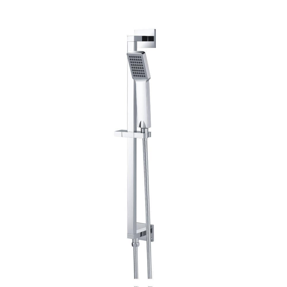 Flusso SHS.2015 Hand Shower Set with Slide Bar, Integrated Elbow & Hose