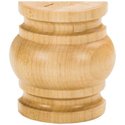 Hardware Resources 2-3/4" W x 1-3/8" D x 3" H Alder Half Round Spool Splice