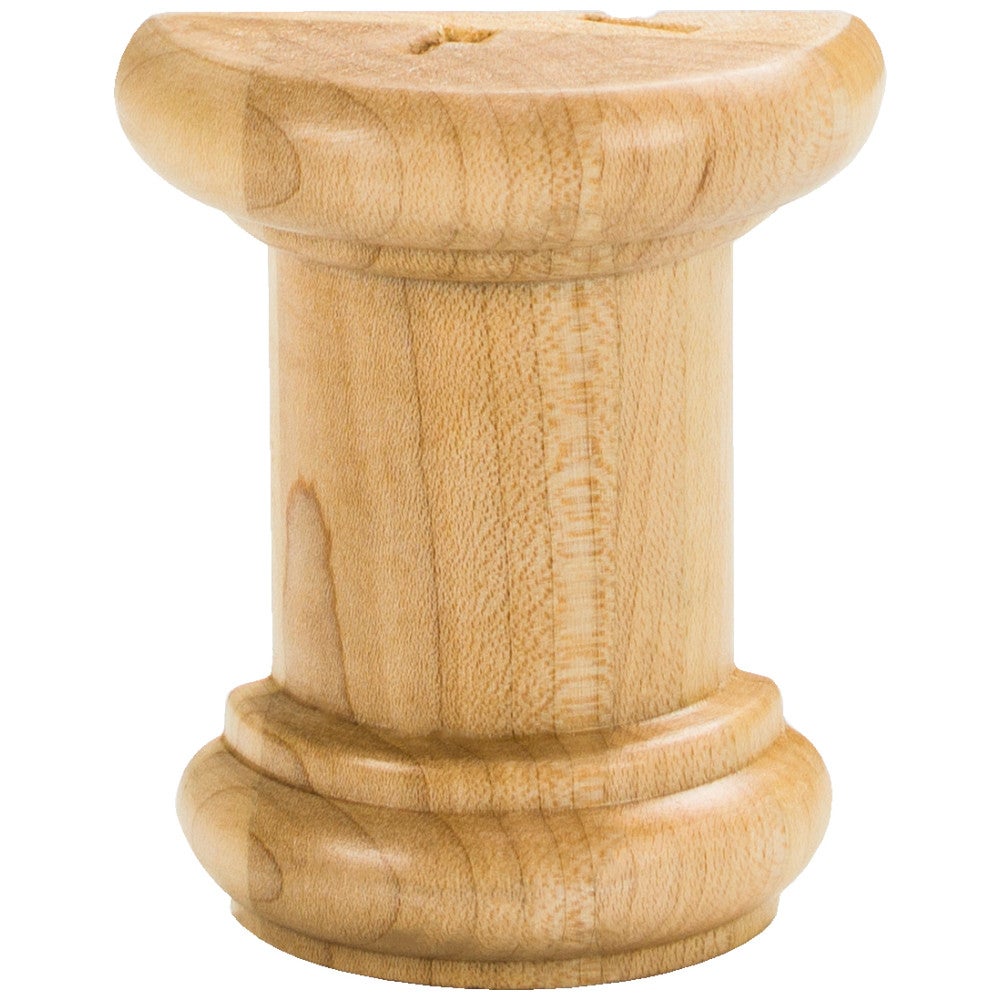 Hardware Resources 2-1/2" W x 1-1/4" D x 3" H Maple Half Round Spool