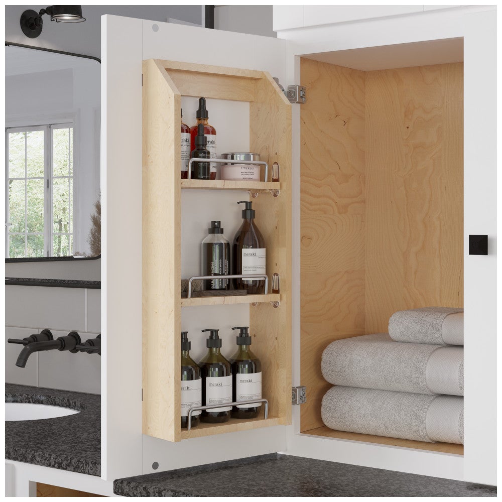 Hardware Resources Wood Door Mount Spice Rack