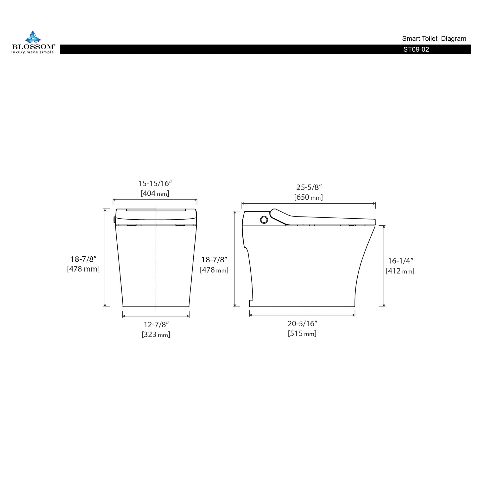 Blossom Smart Toilet ST09 02